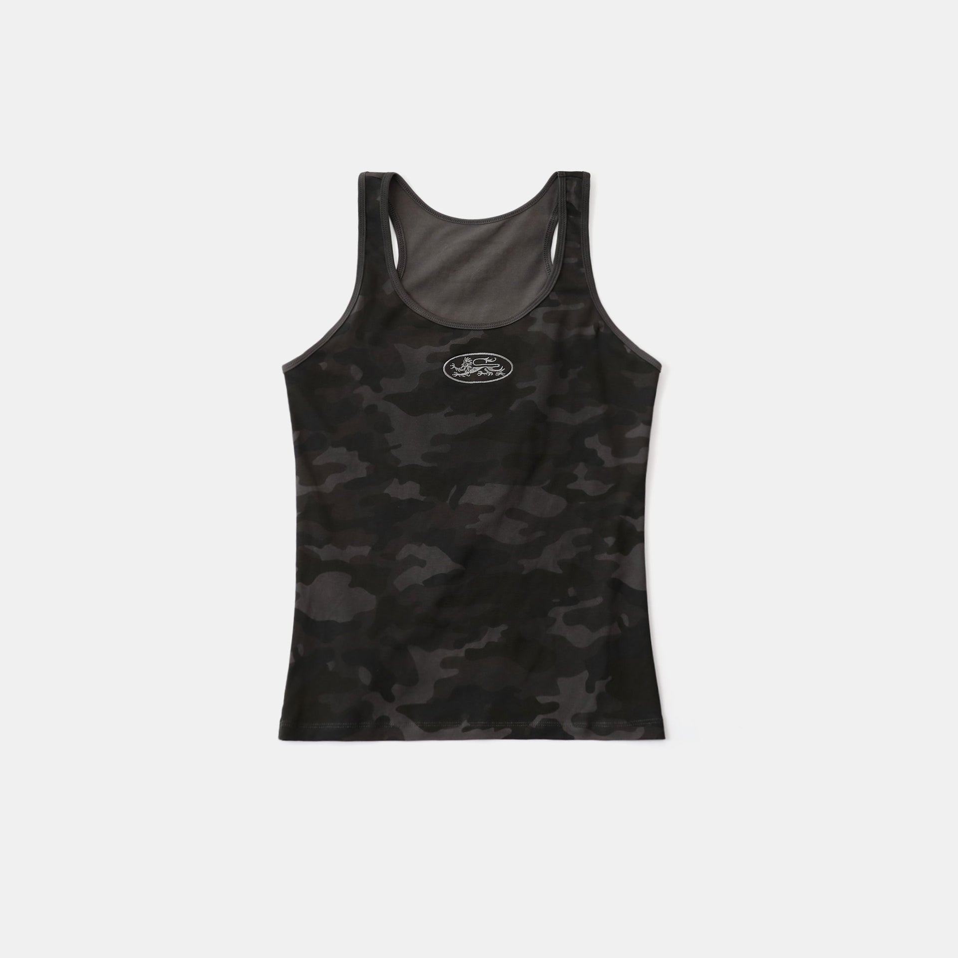 Badblood Mystic Tank Slim Fit Black Camo