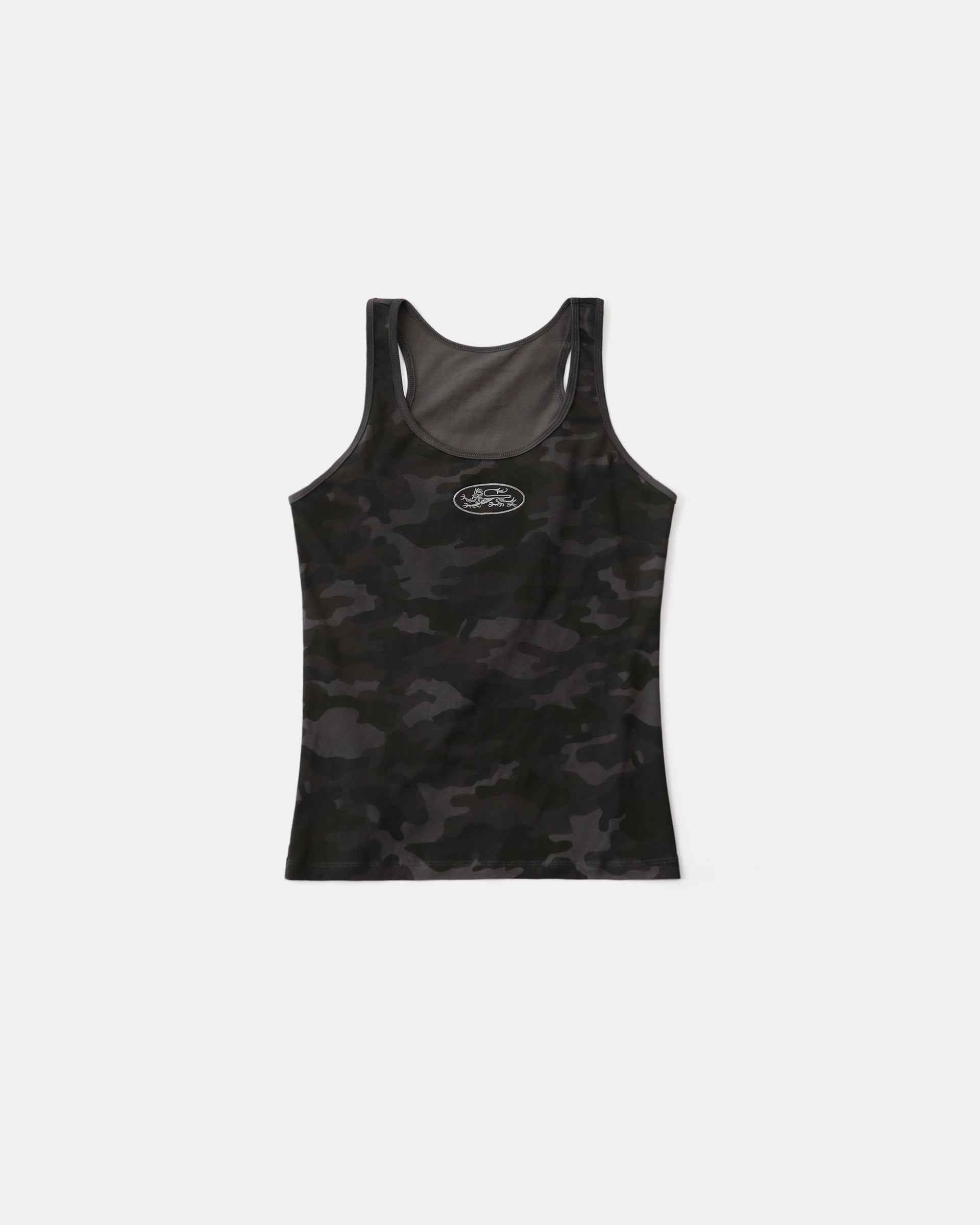 Badblood Mystic Tank Slim Fit Black Camo
