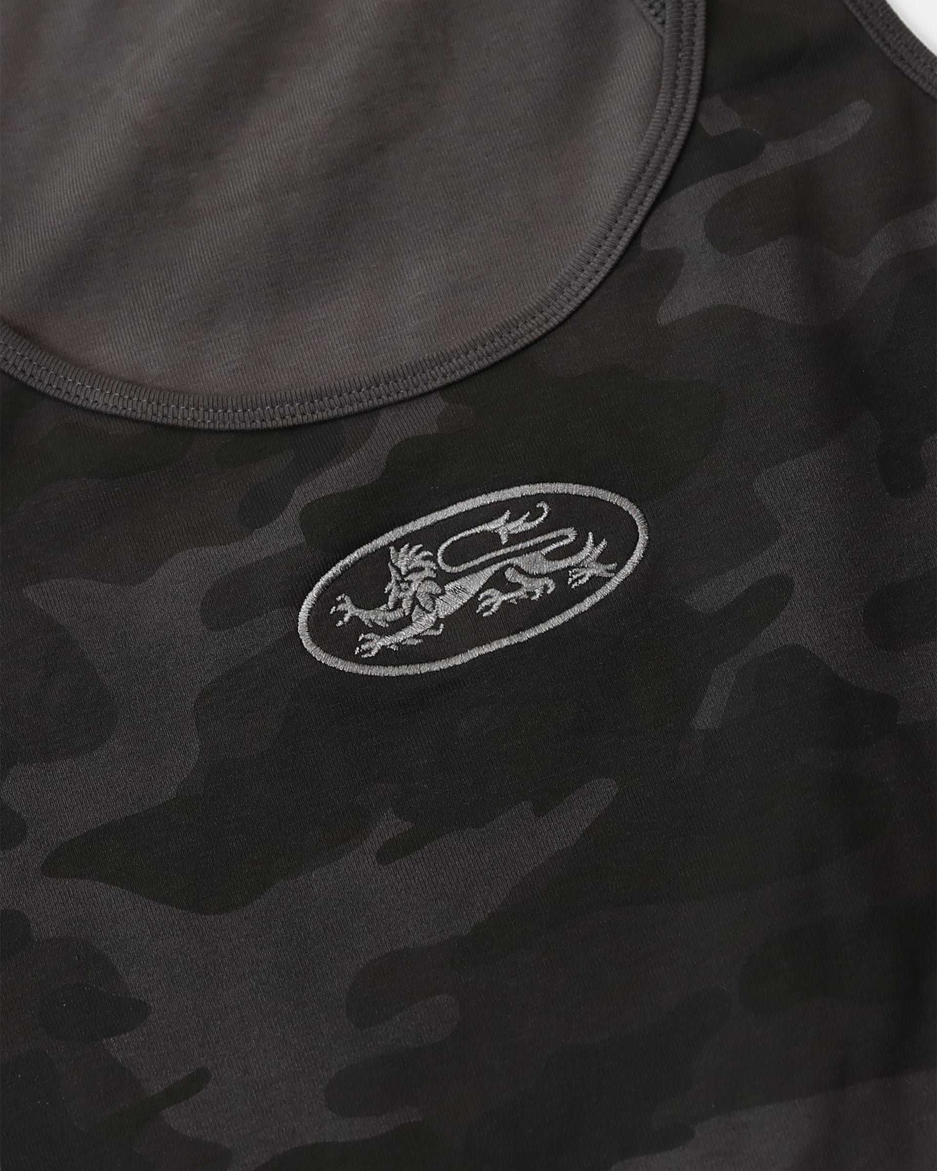 Badblood Mystic Tank Slim Fit Black Camo