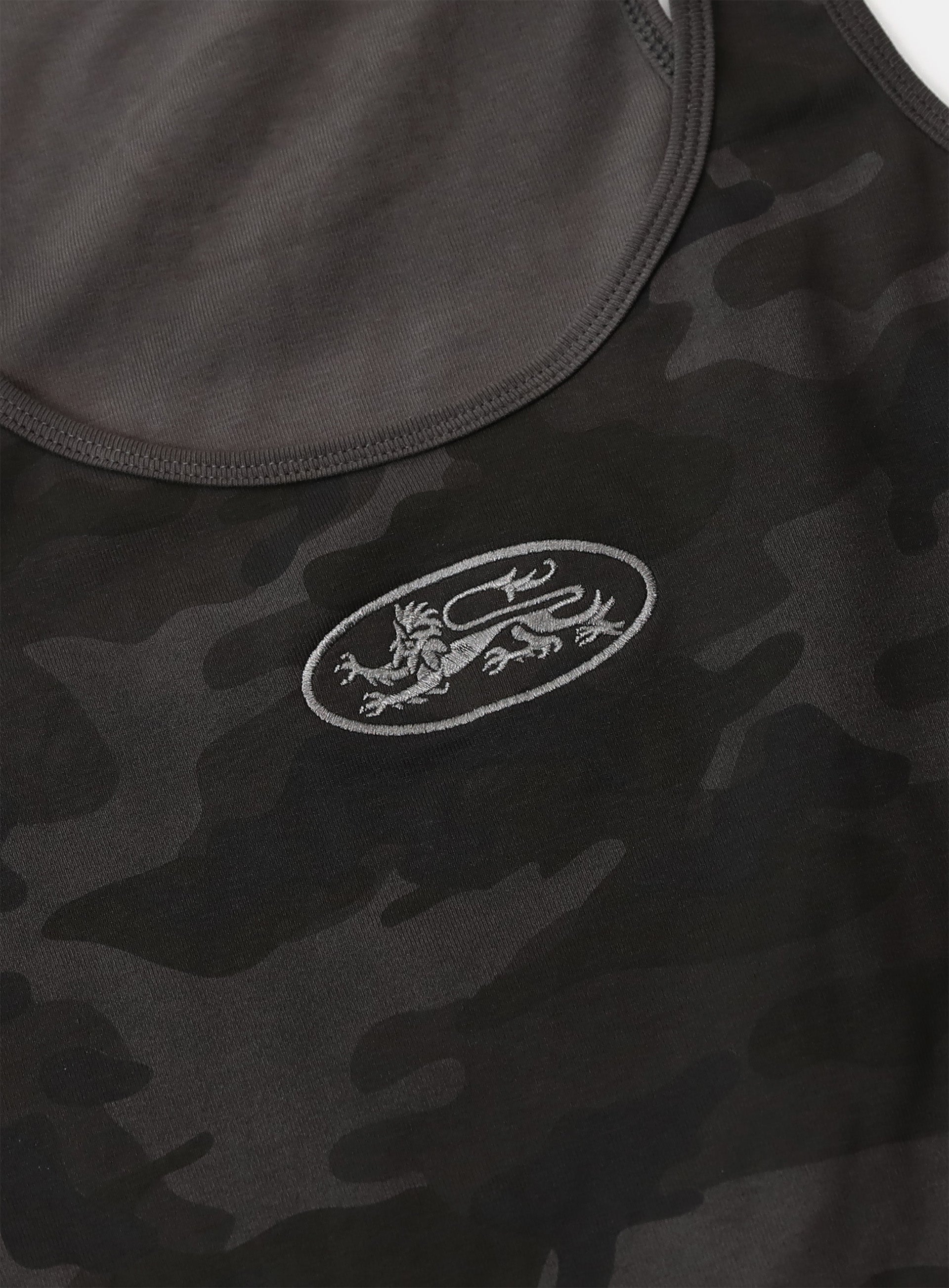 Badblood Mystic Tank Slim Fit Black Camo
