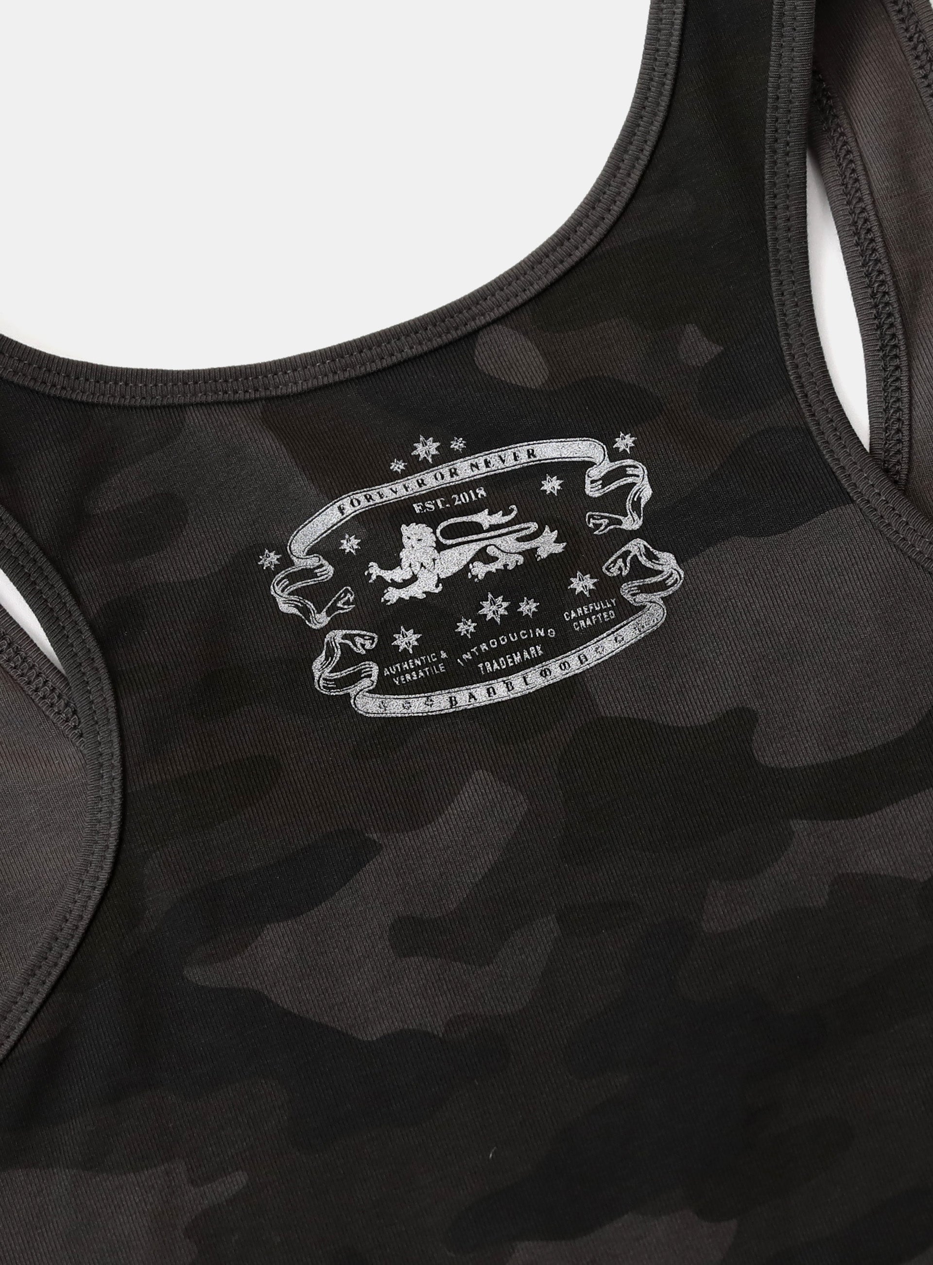 Badblood Mystic Tank Slim Fit Black Camo