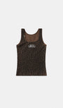 Badblood Mystic Tank Slim Fit Brown Leopard
