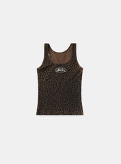 Badblood Mystic Tank Slim Fit Brown Leopard