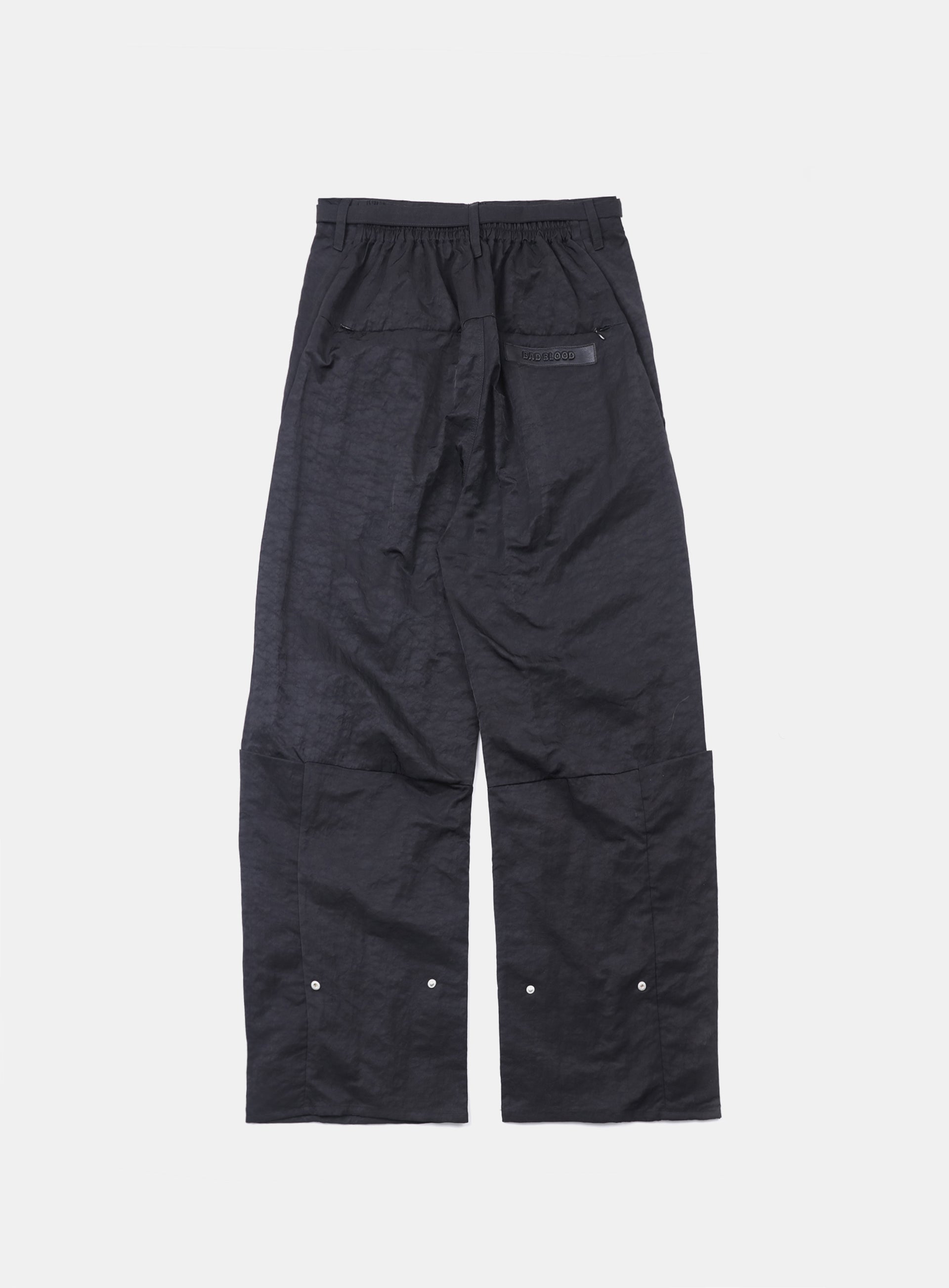 Badblood Curved Nylon Cargo Pants Charcoal