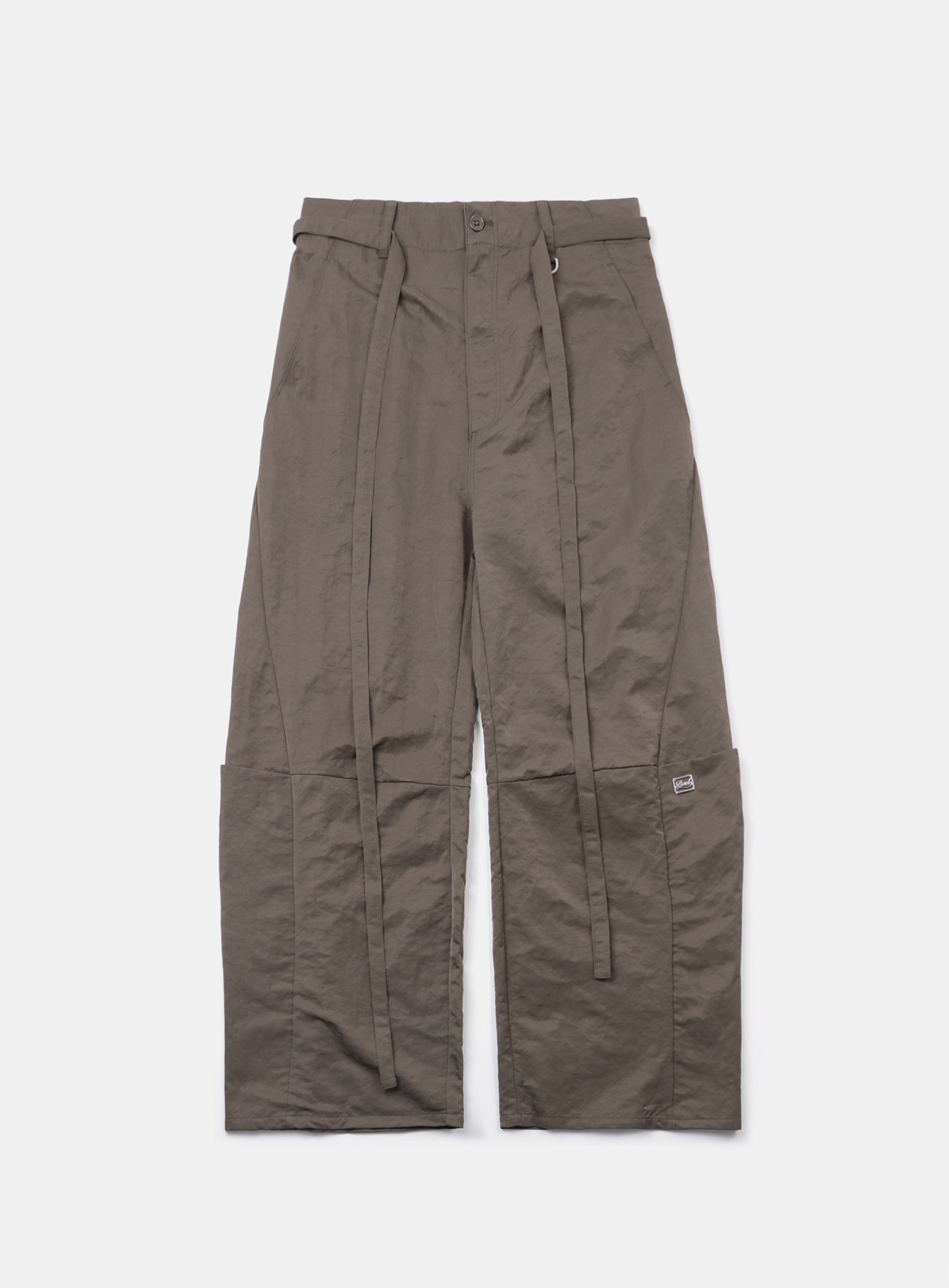 Badblood Curved Nylon Cargo Pants Tobacco