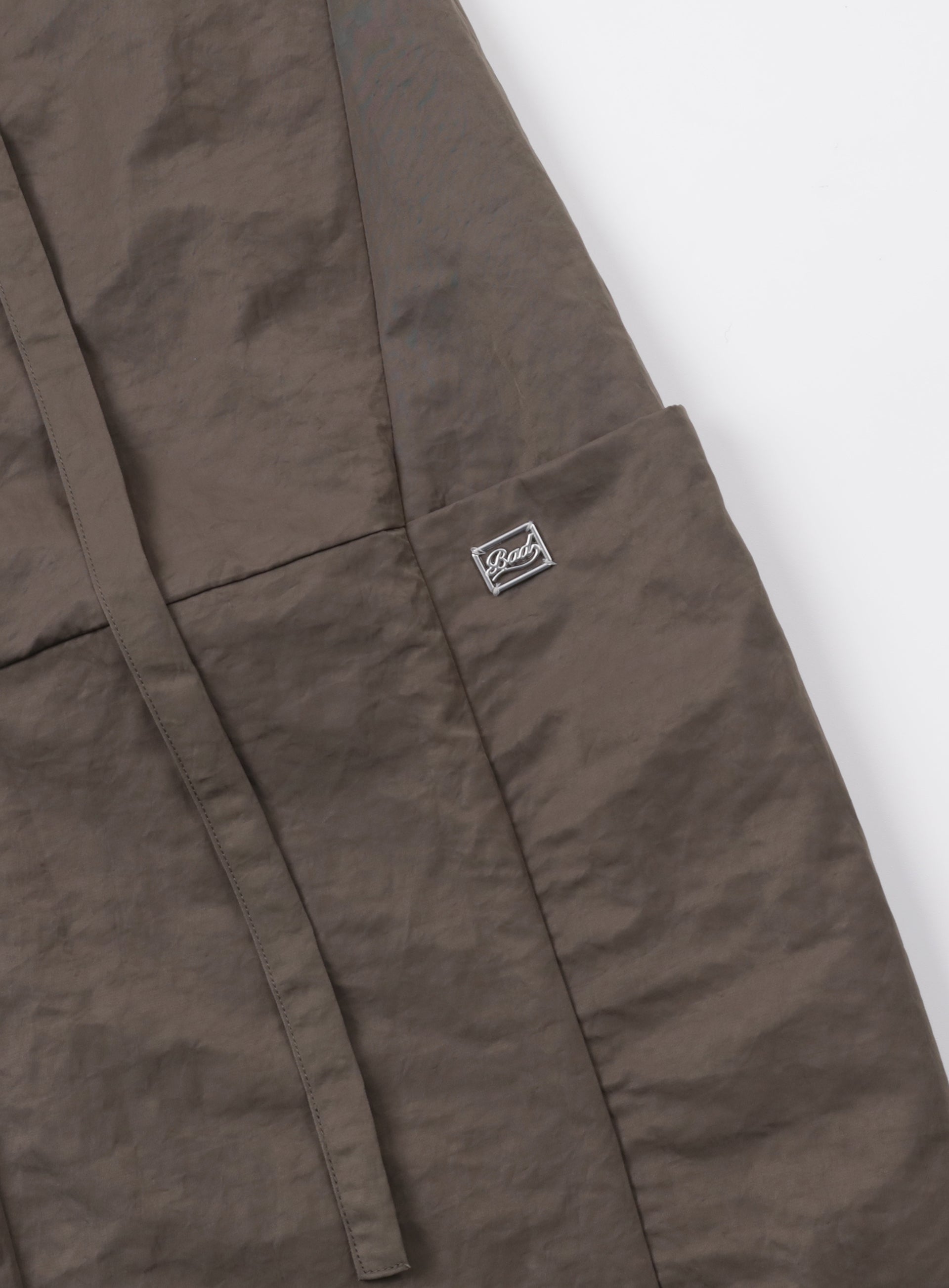 Badblood Curved Nylon Cargo Pants Tobacco