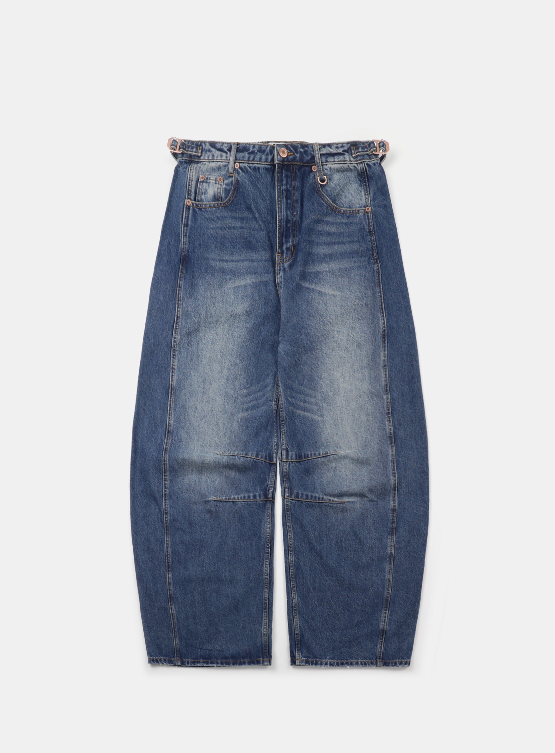 Badblood Charlie Barrel jeans Mid Blue