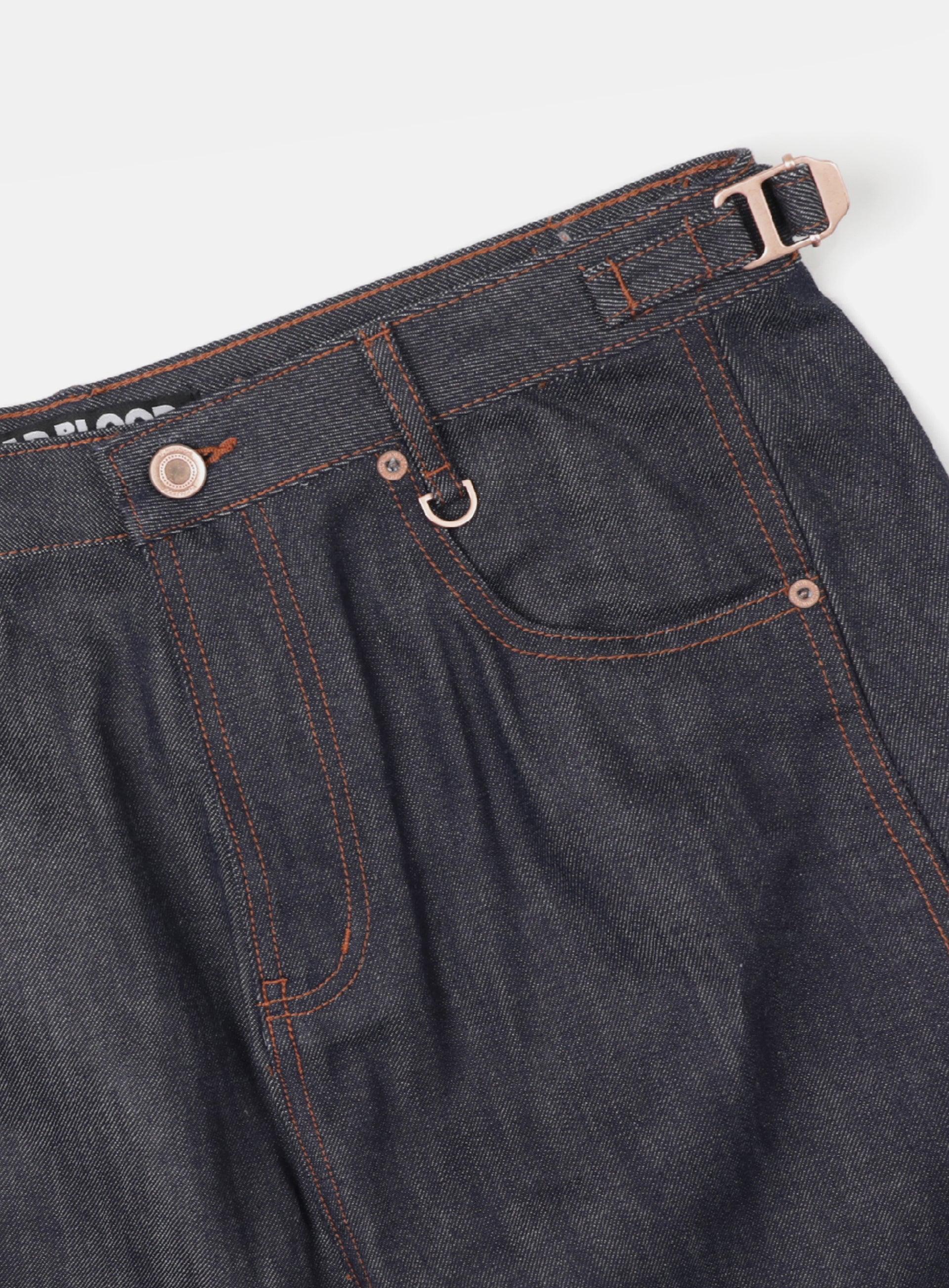 Badblood Charlie Selvage Barrel jeans Indigo