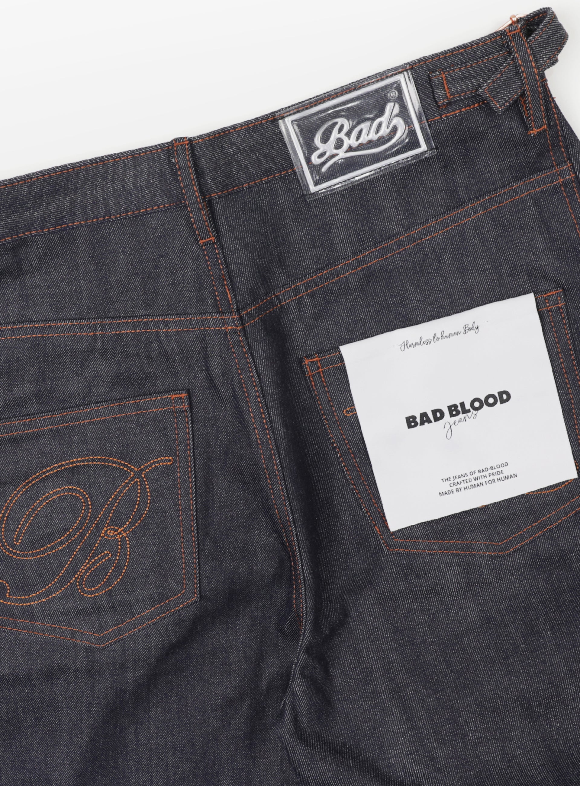 Badblood Charlie Selvage Barrel jeans Indigo