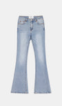 Badblood 0119 Low Rise Bootcut Jeans Light Blue