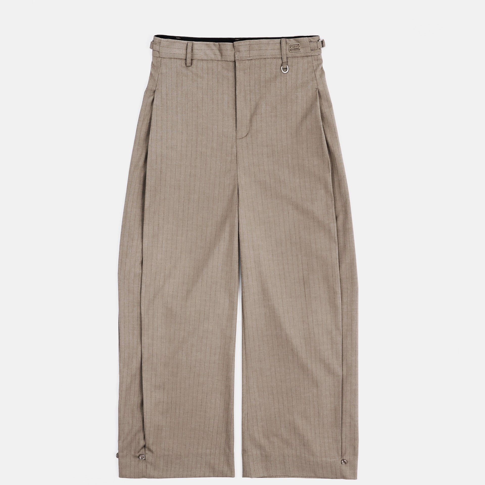 Badblood 101 Curved Slacks Brown/Stripe