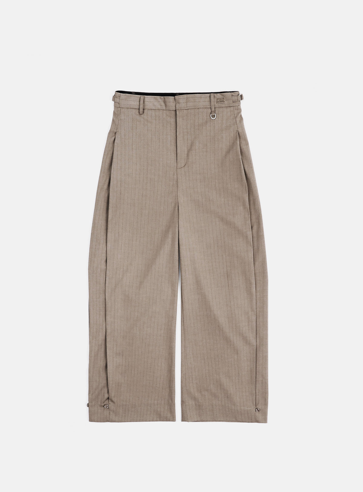 Badblood 101 Curved Slacks Brown/Stripe