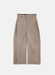Badblood 101 Curved Slacks Brown/Stripe