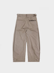 Badblood 101 Curved Slacks Brown/Stripe