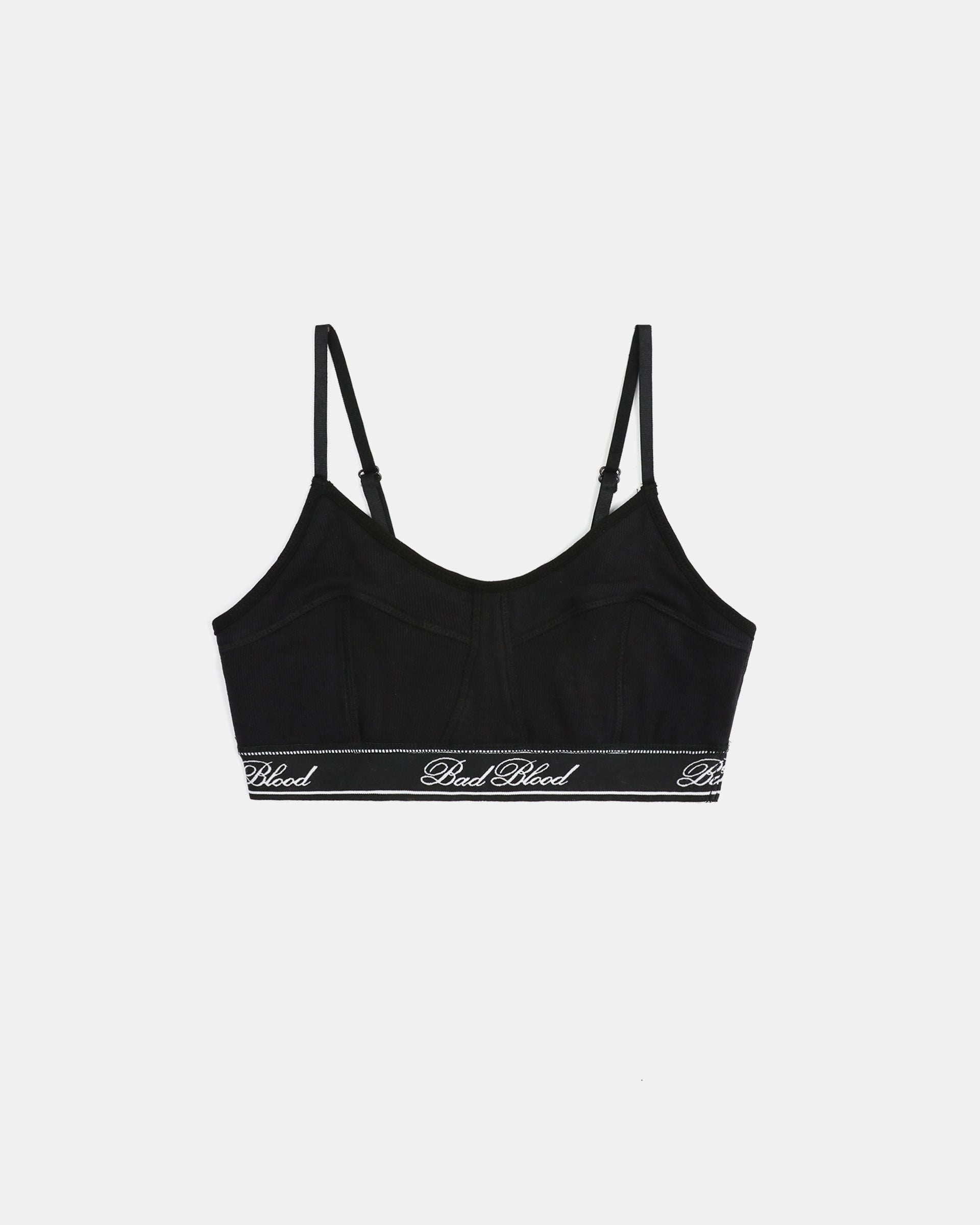 Badblood Classic Logo Triangle Bralette Black