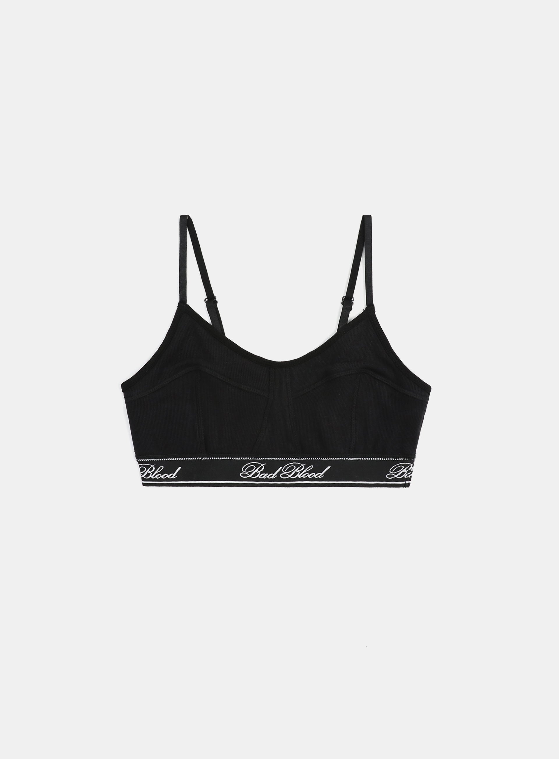 Badblood Classic Logo Triangle Bralette Black