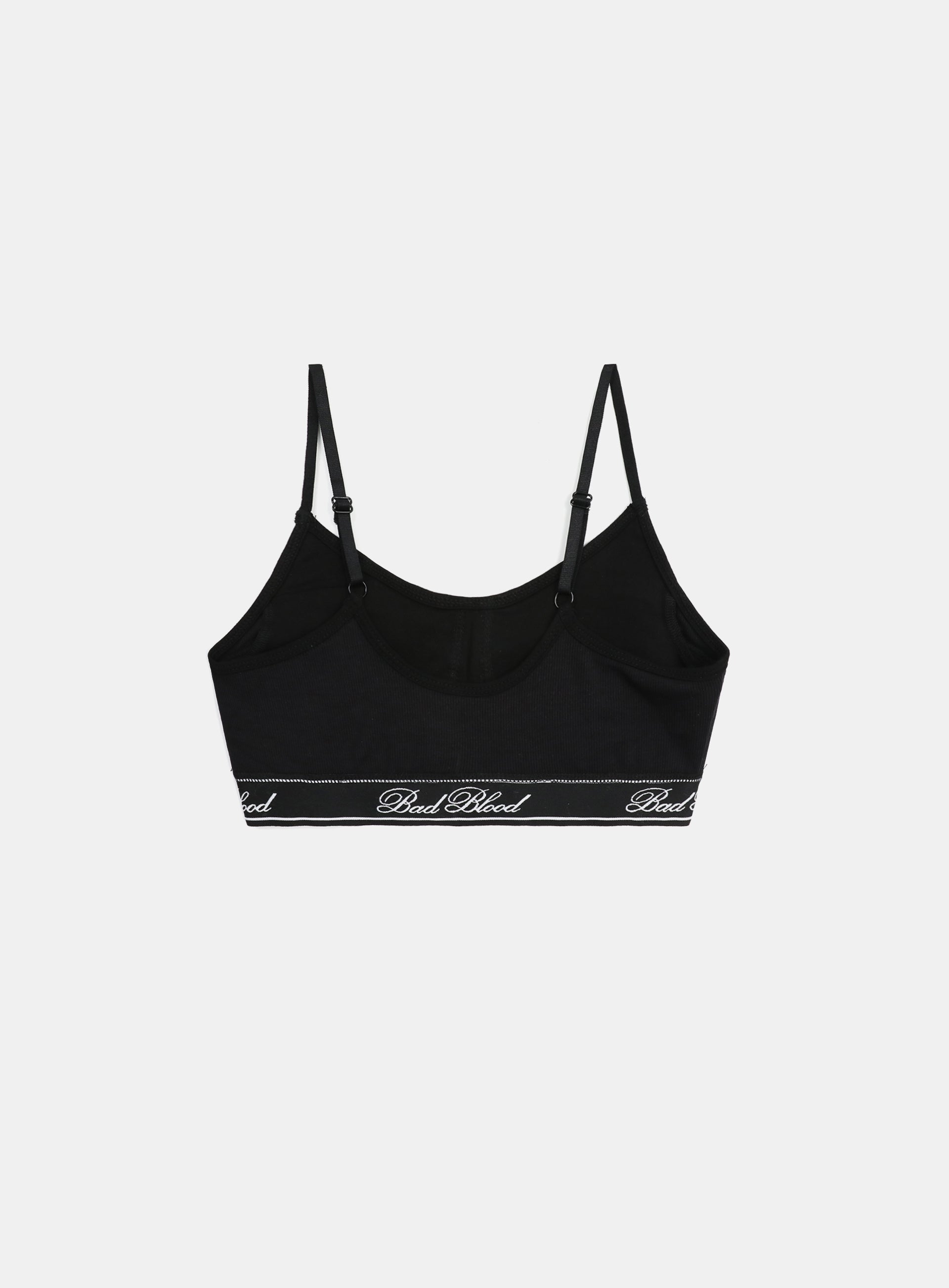 Badblood Classic Logo Triangle Bralette Black