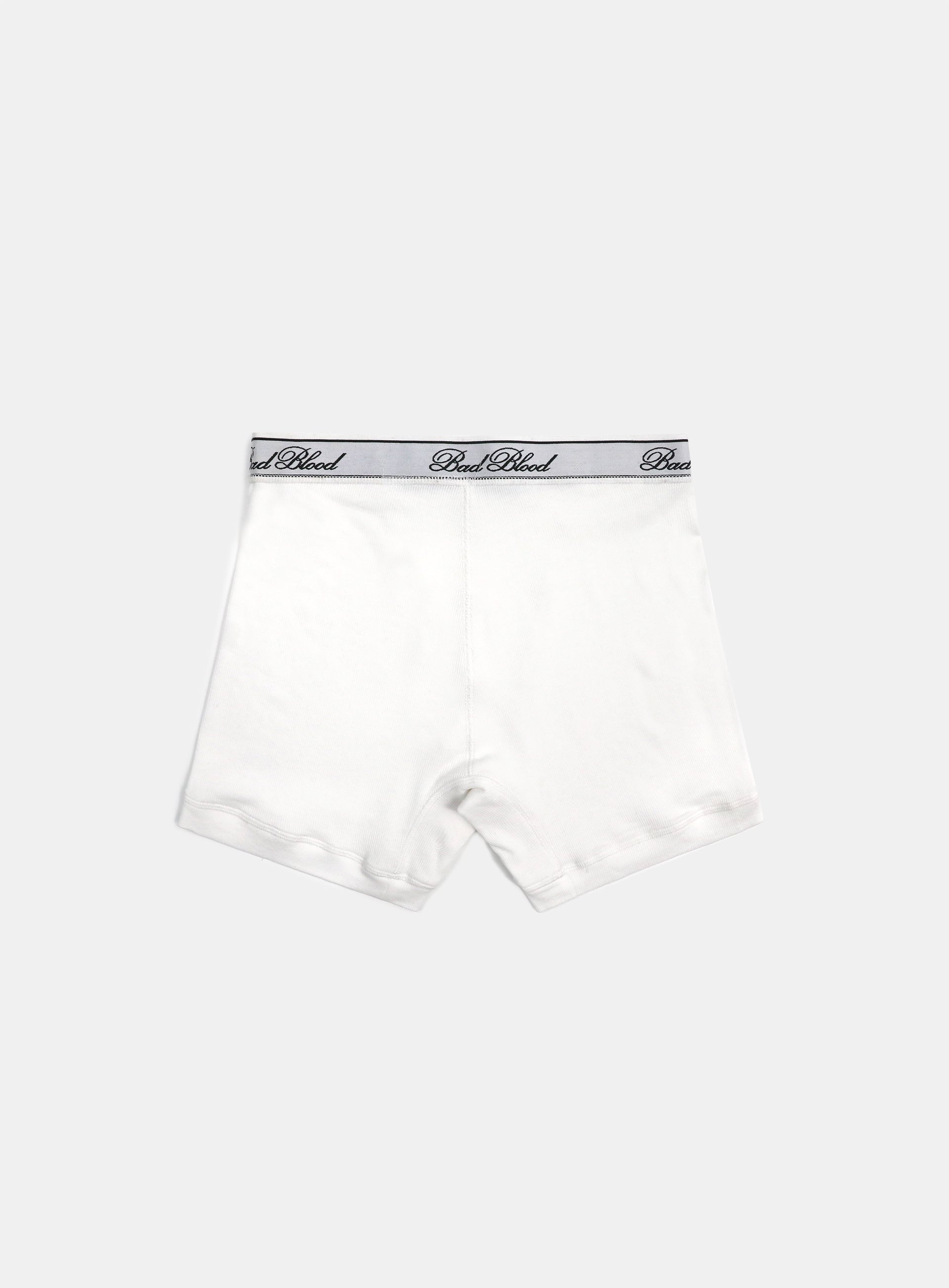 Badblood Classic Logo Boxer Briefs White