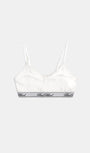 Badblood Classic Logo Triangle Bralette White