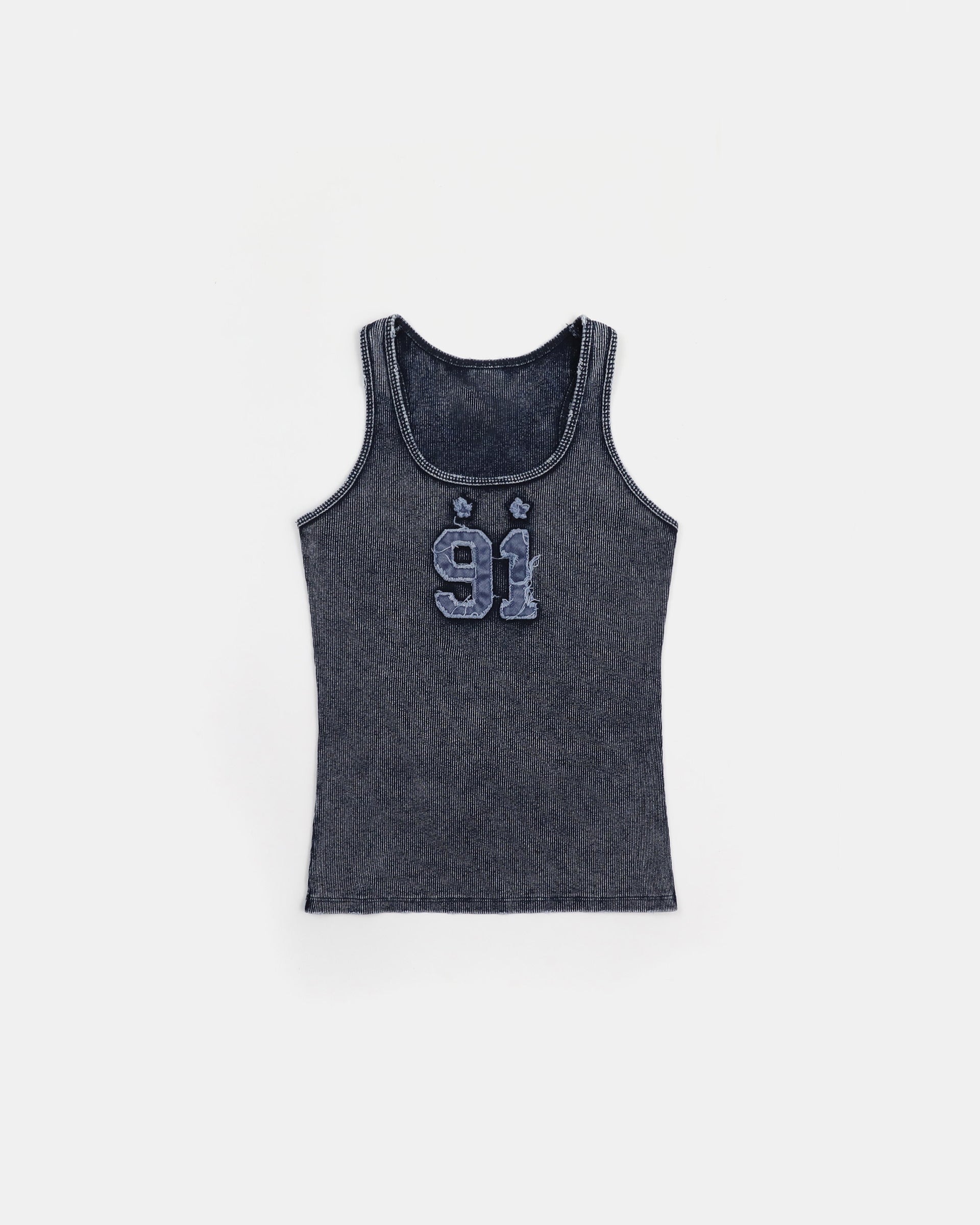 Badblood Rusty Denim Tank Top Blue