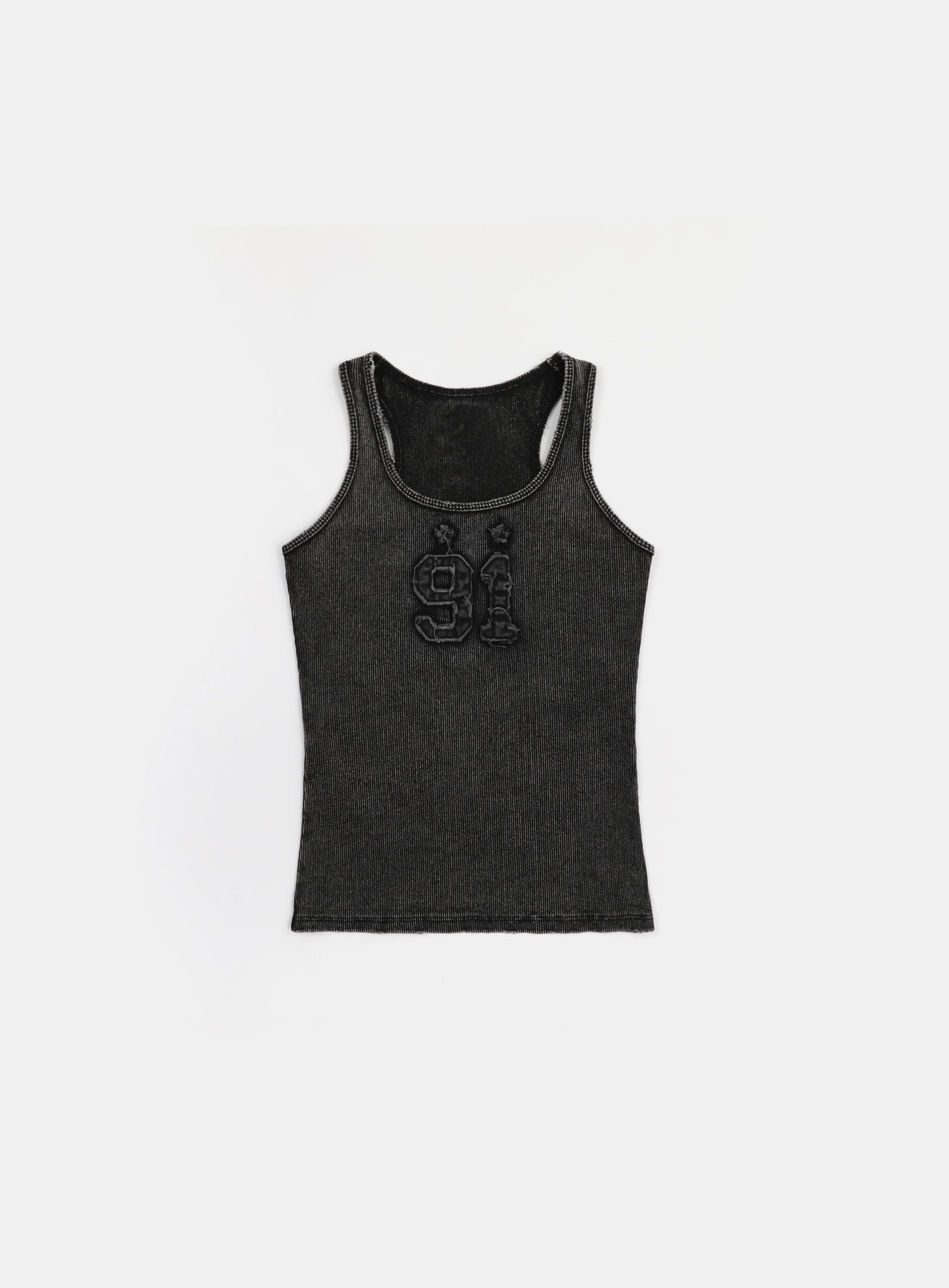 Badblood  Rusty Denim Tank Top Black