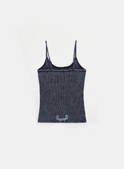 Badblood Rusty Denim String Tank Blue