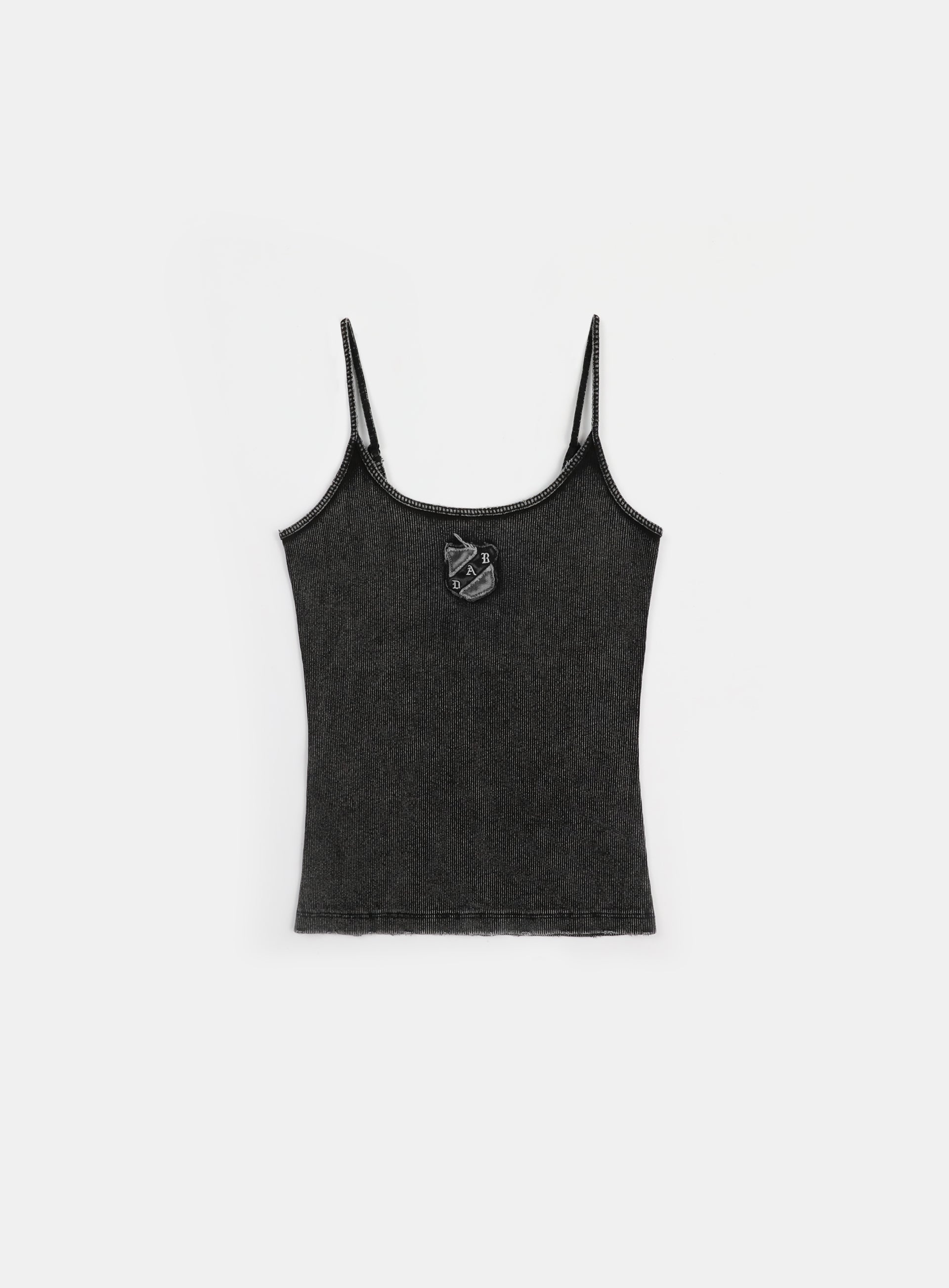 Badblood Rusty Denim String Tank Black