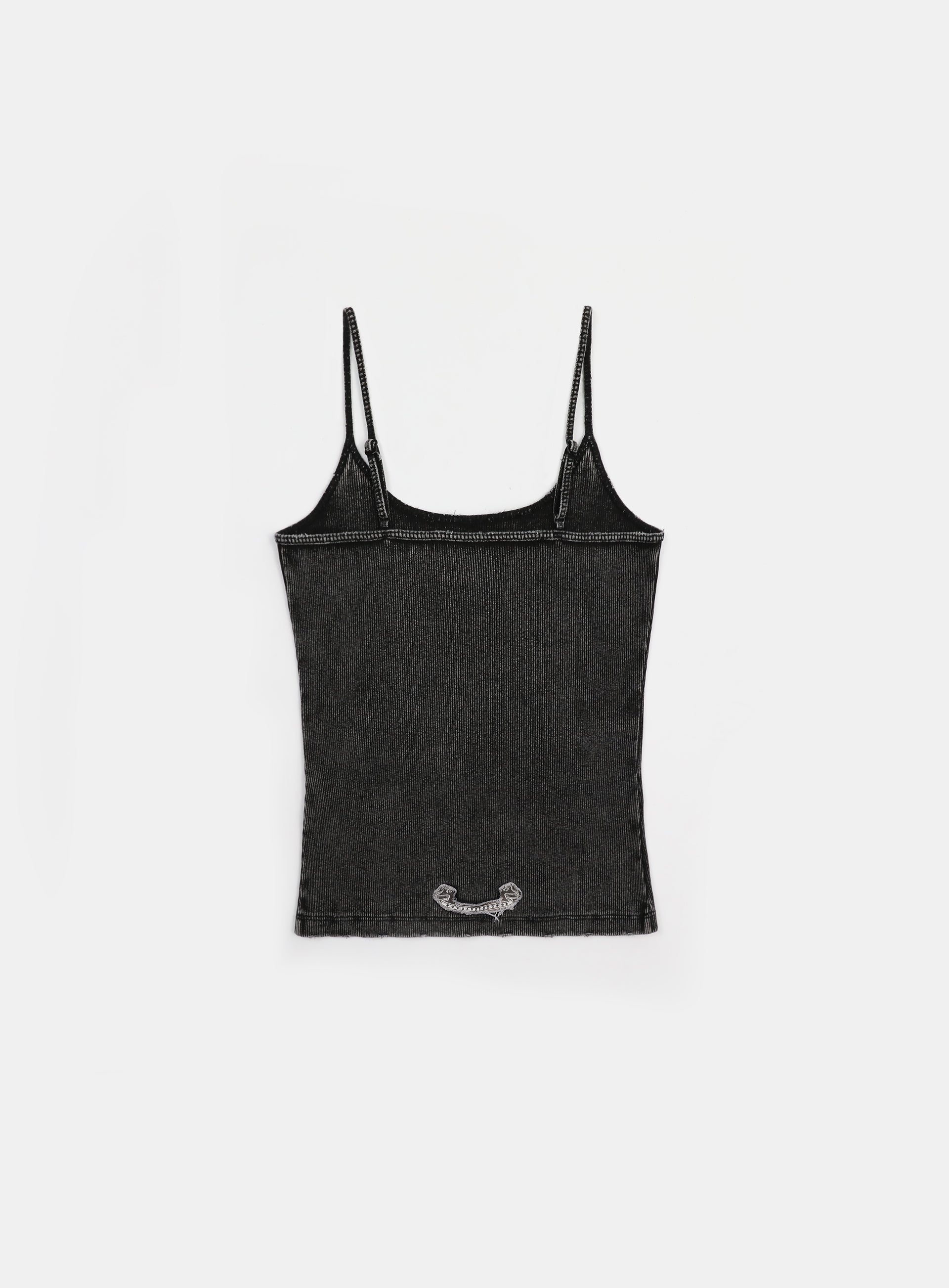 Badblood Rusty Denim String Tank Black