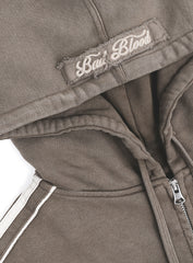 Badblood Billy Washed Hooded Zip-Up Sand