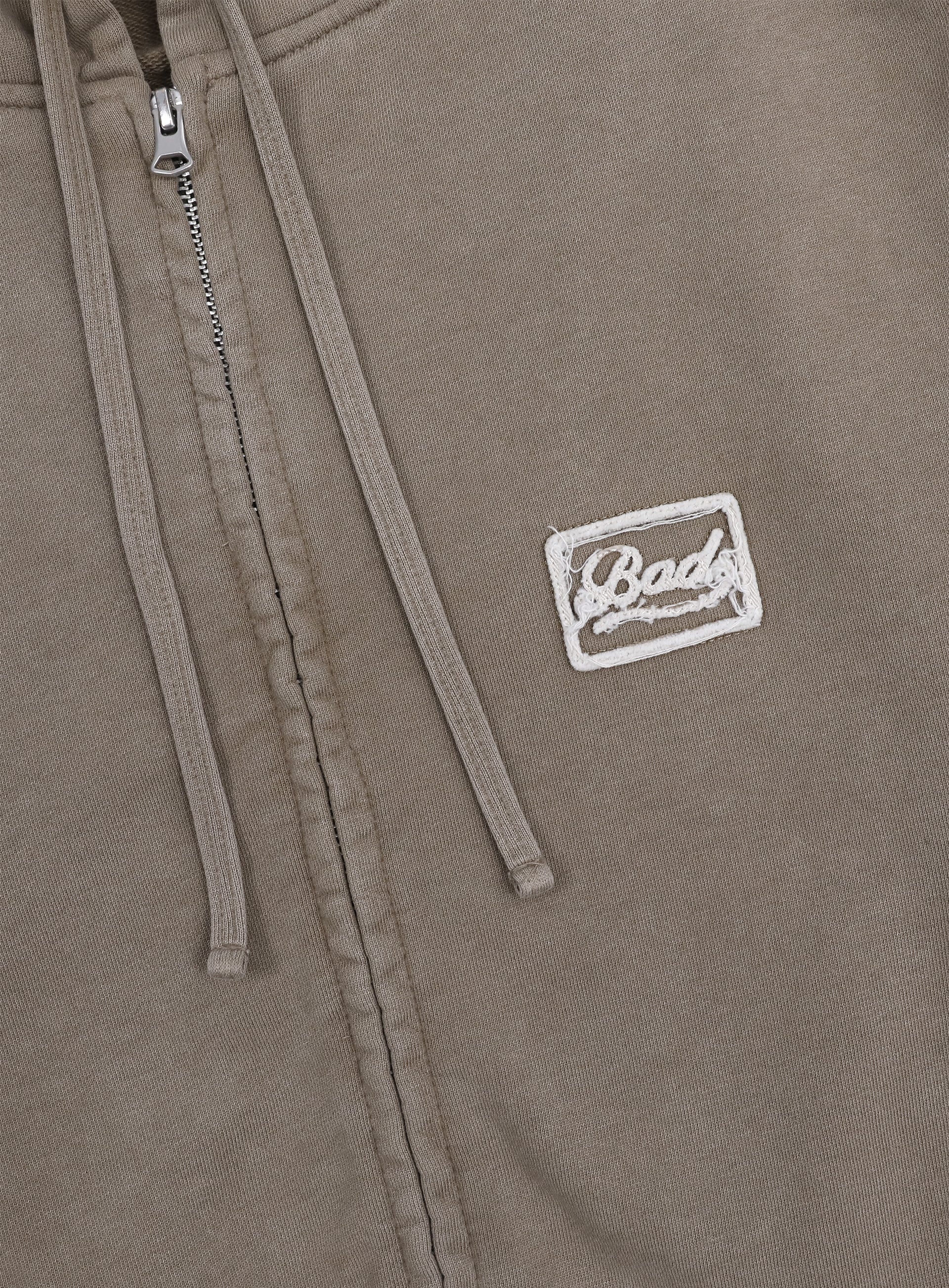 Badblood Billy Washed Hooded Zip-Up Sand