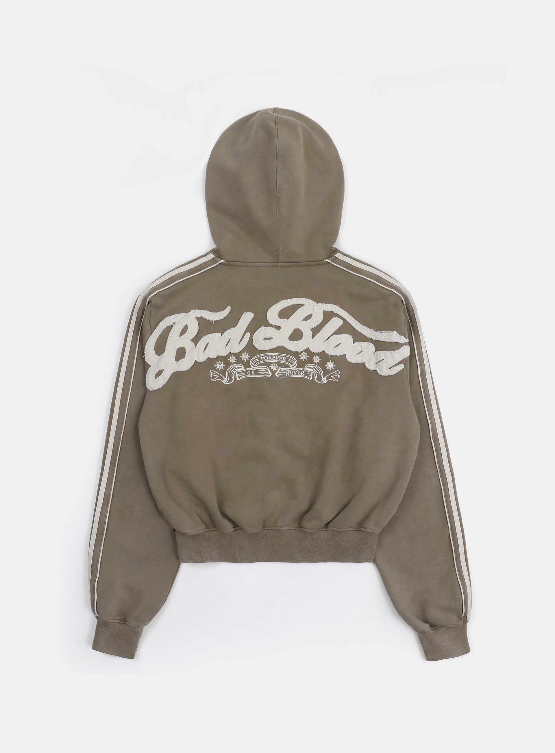 Badblood Billy Washed Hooded Zip-Up Sand