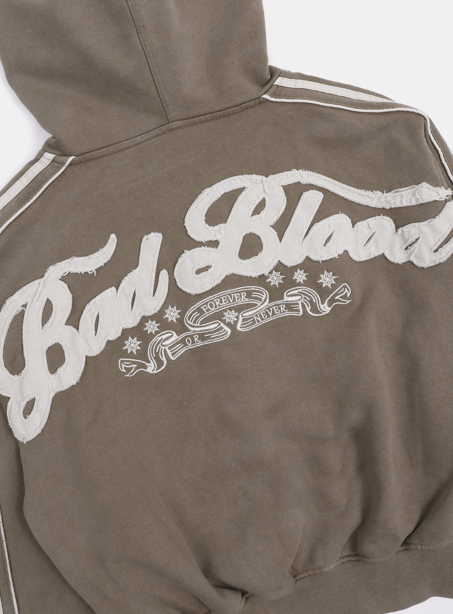 Badblood Billy Washed Hooded Zip-Up Sand