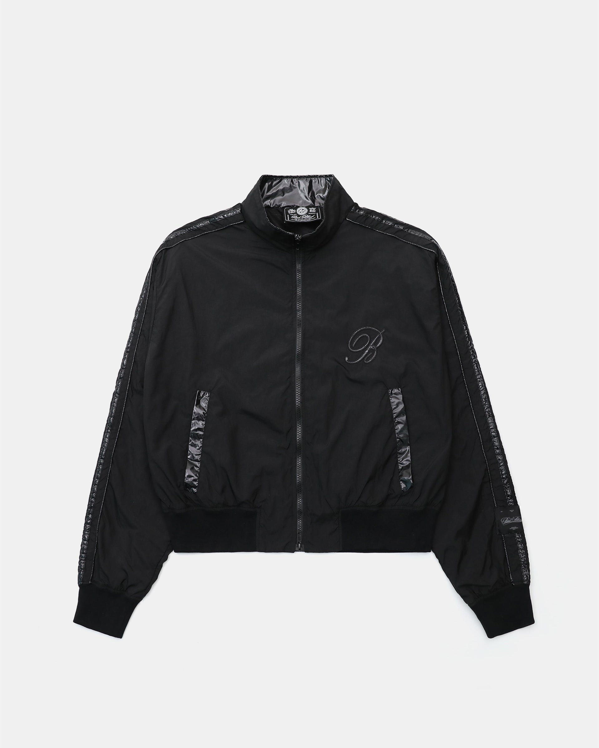Badblood Dark Billy Nylon Track Jacket Black
