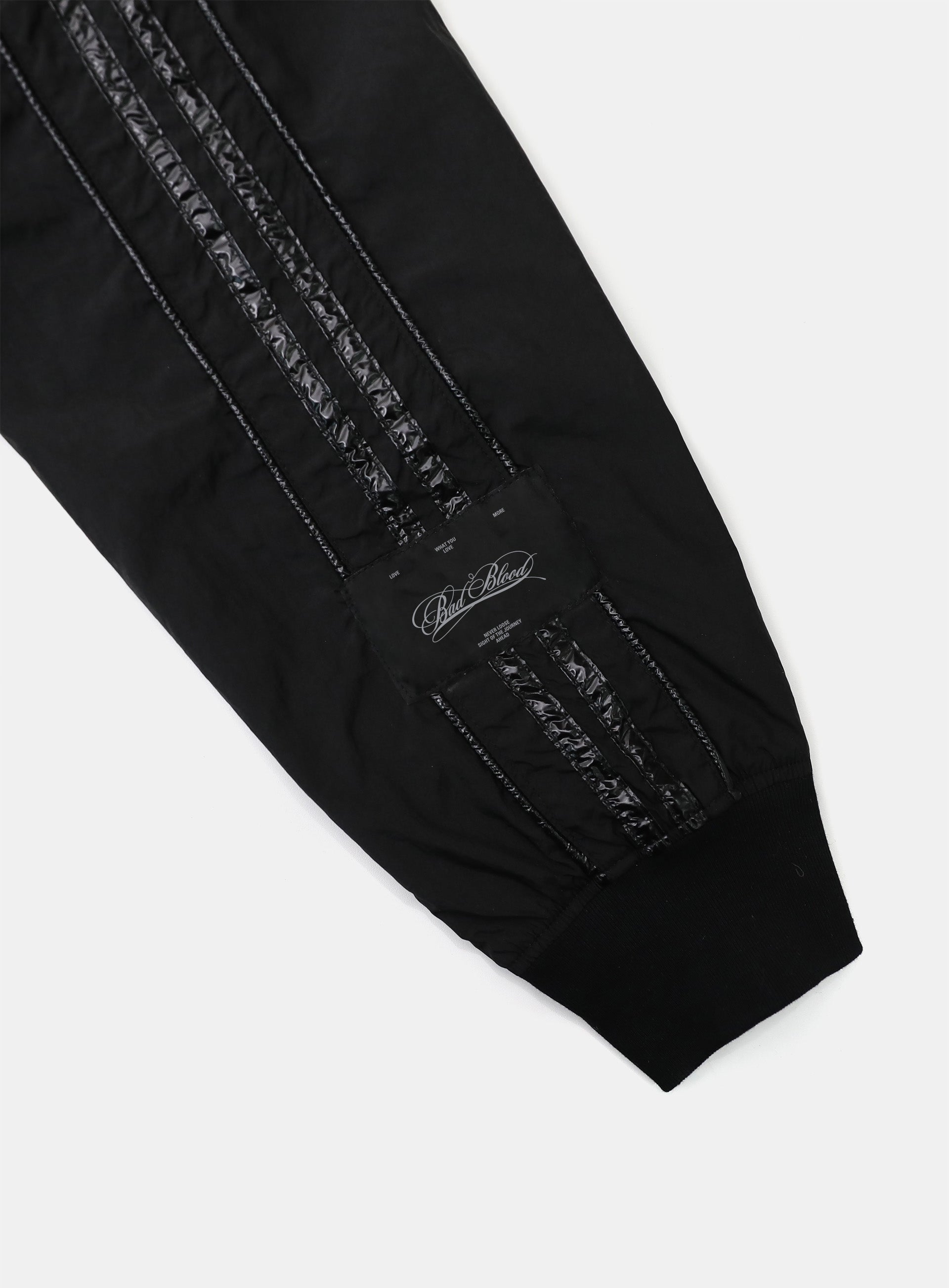 Badblood Dark Billy Nylon Track Jacket Black
