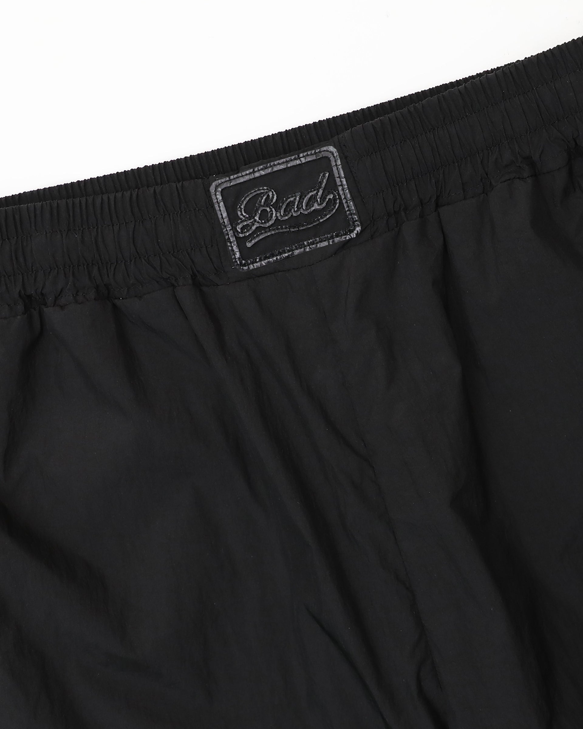Badblood Dark Billy Nylon Curved Track Pants Black
