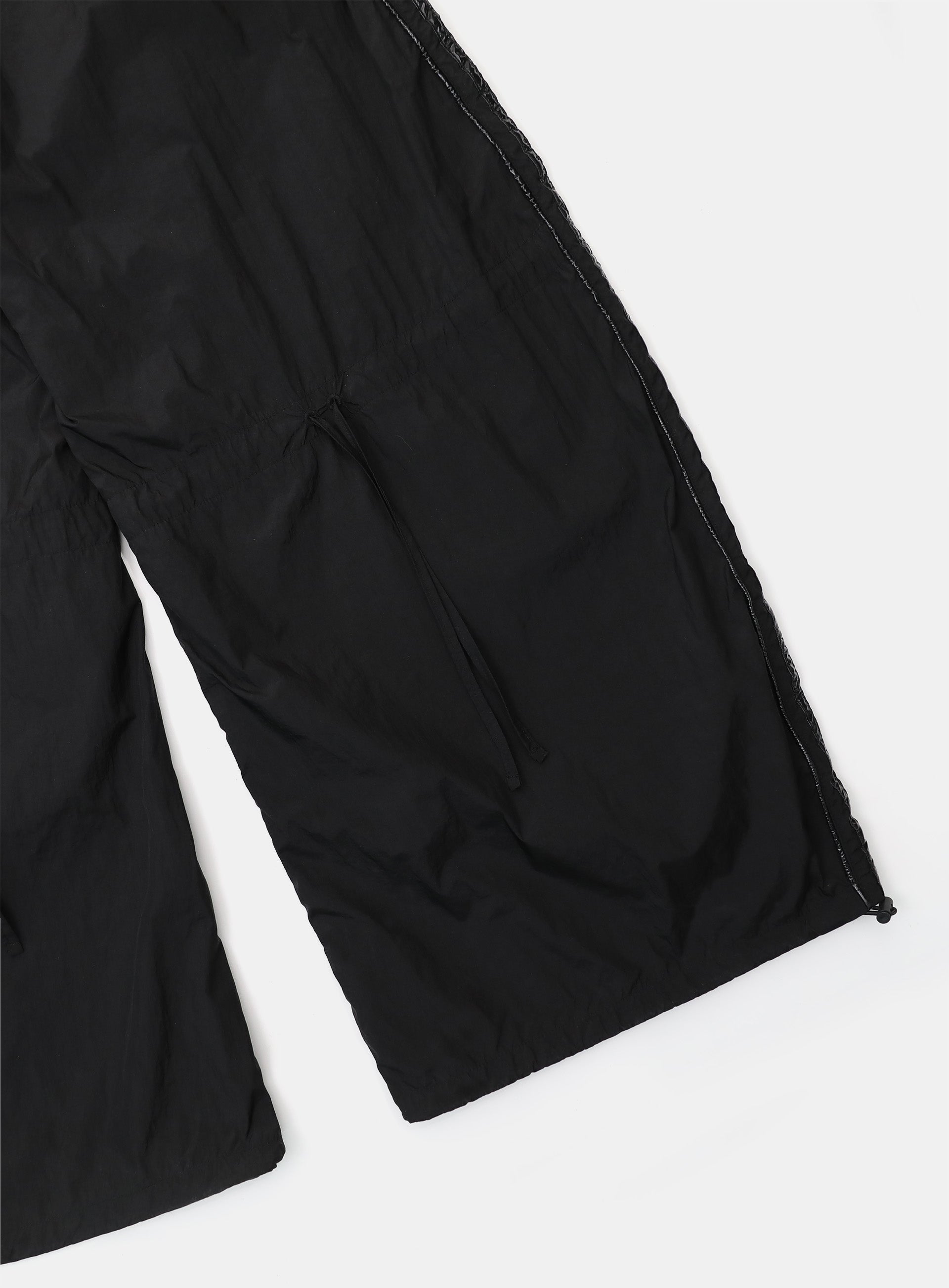 Badblood Dark Billy Nylon Curved Track Pants Black