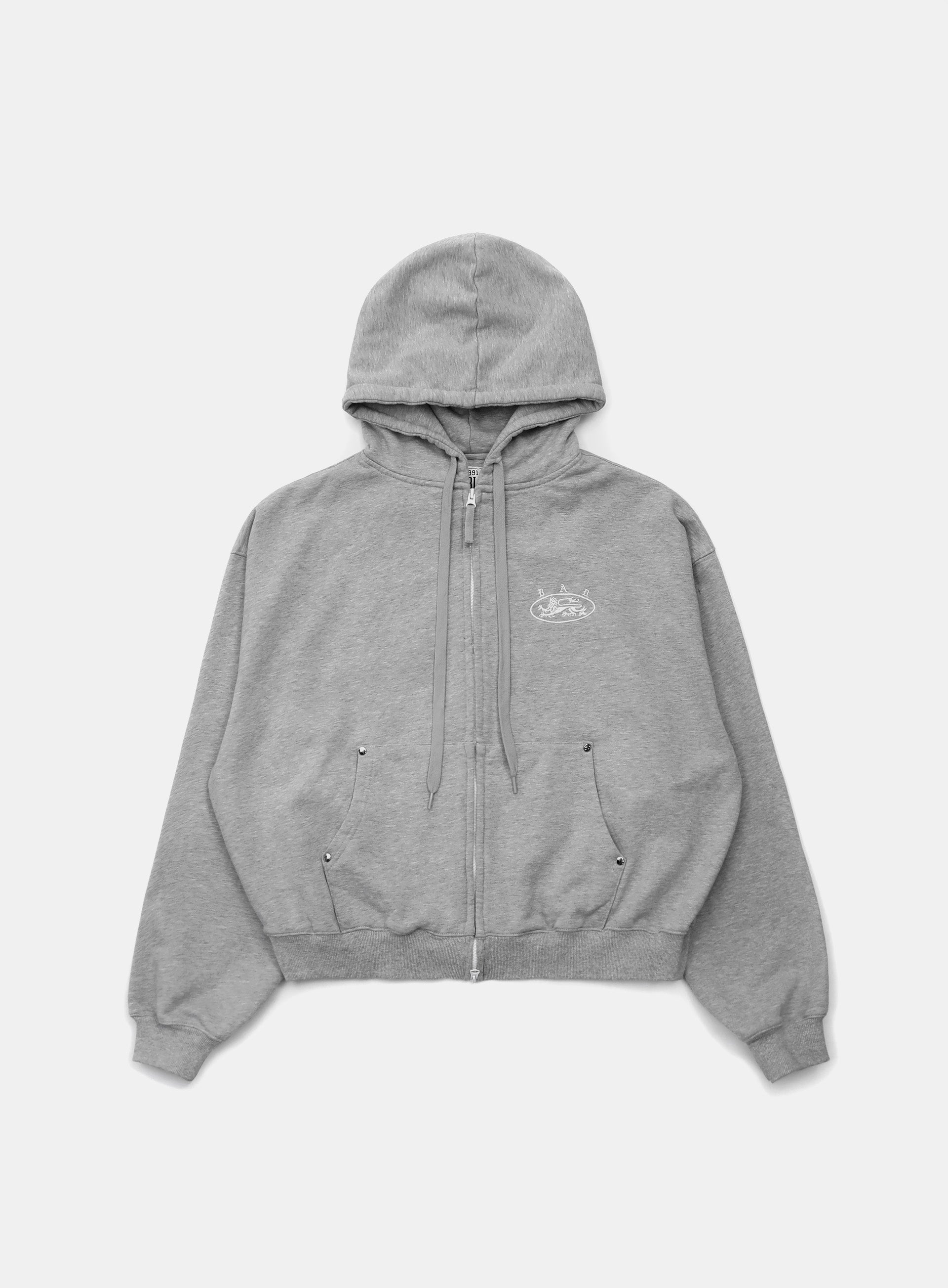 Badblood Mystic Capsule Hooded Zip-Up Grey