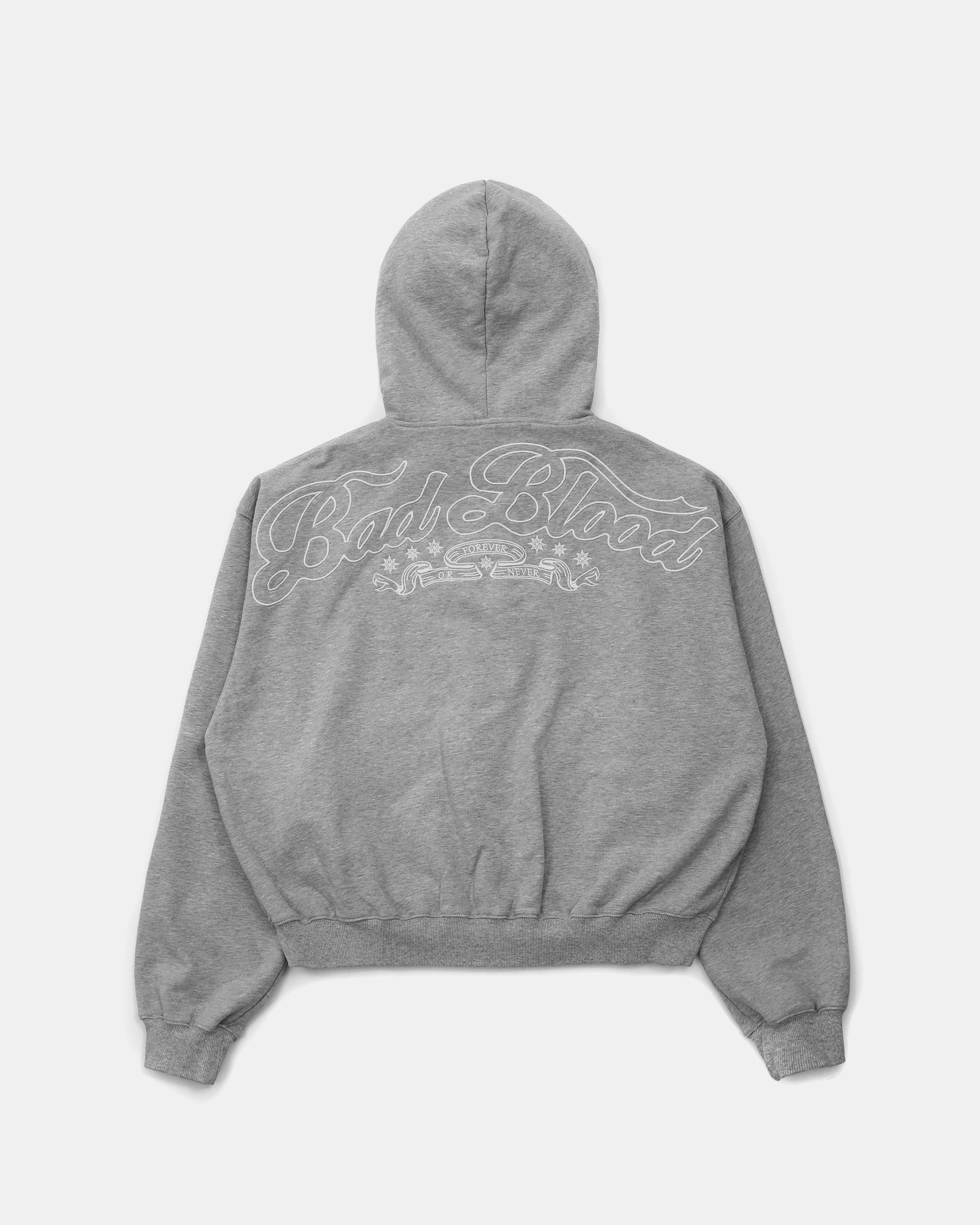 Badblood Mystic Capsule Hooded Zip-Up Grey