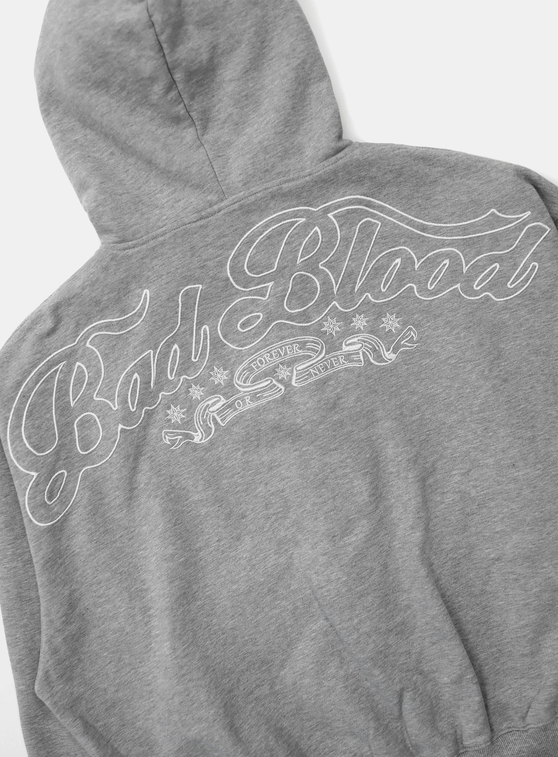 Badblood Mystic Capsule Hooded Zip-Up Grey