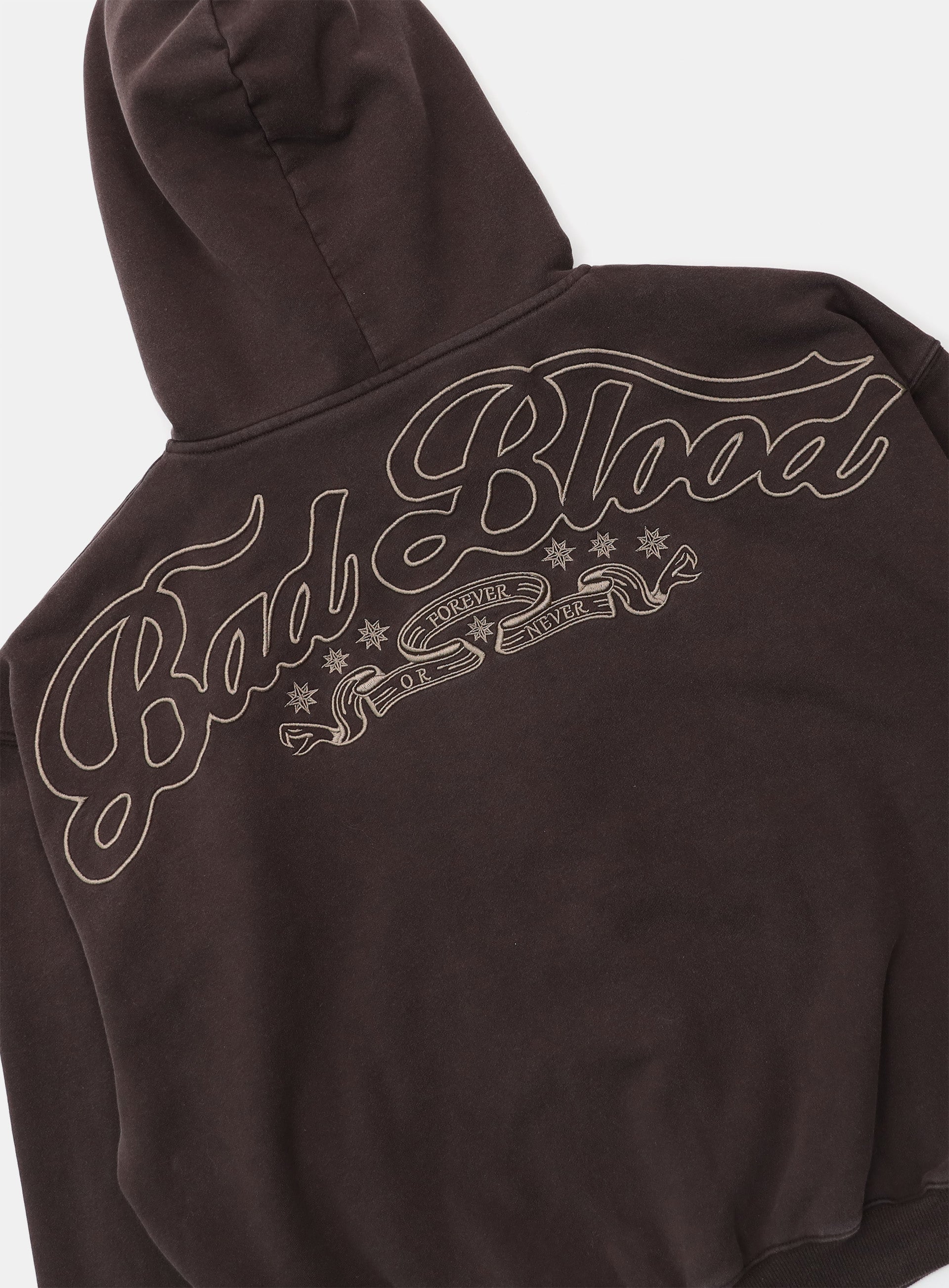 Badblood Mystic Capsule Hooded Zip-Up Brown