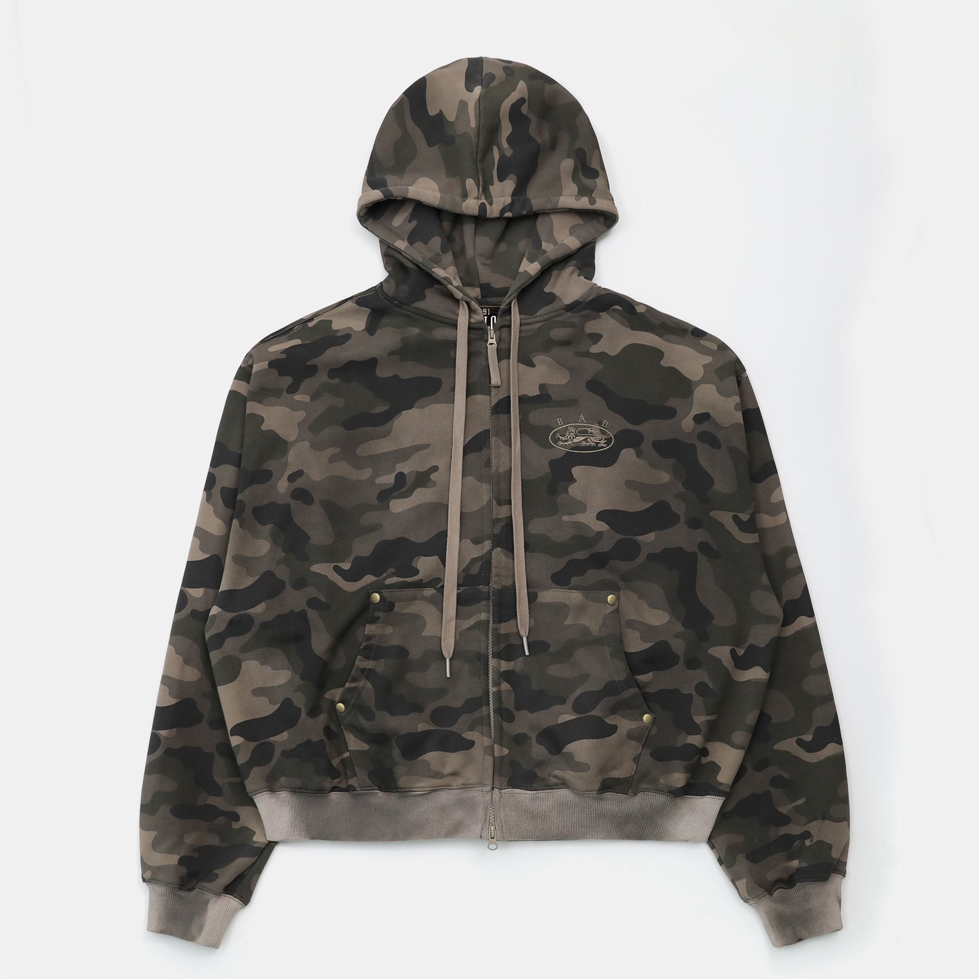 Badblood Mystic Capsule Hood Zip-Up Dark Camo