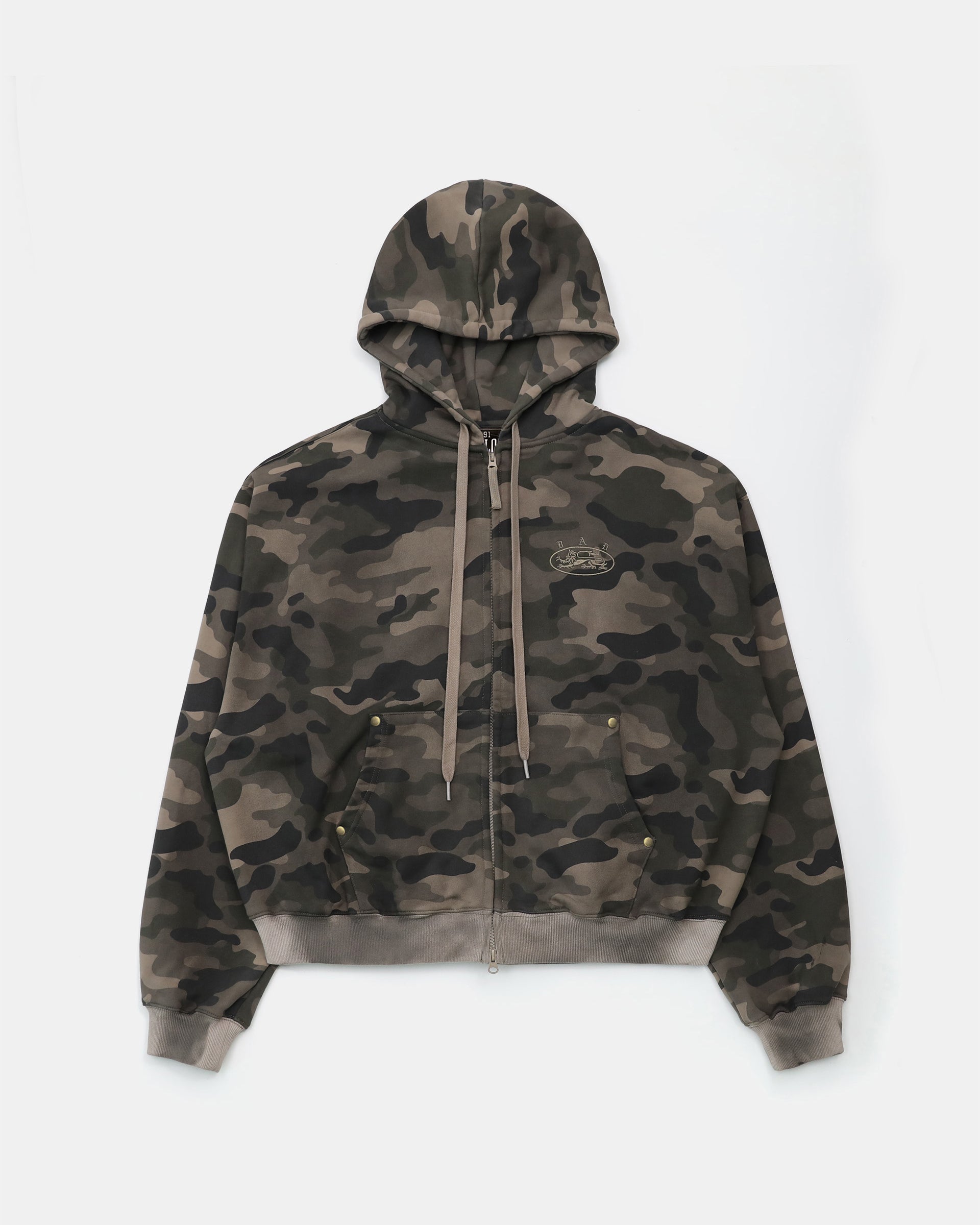 Badblood Mystic Capsule Hood Zip-Up Dark Camo