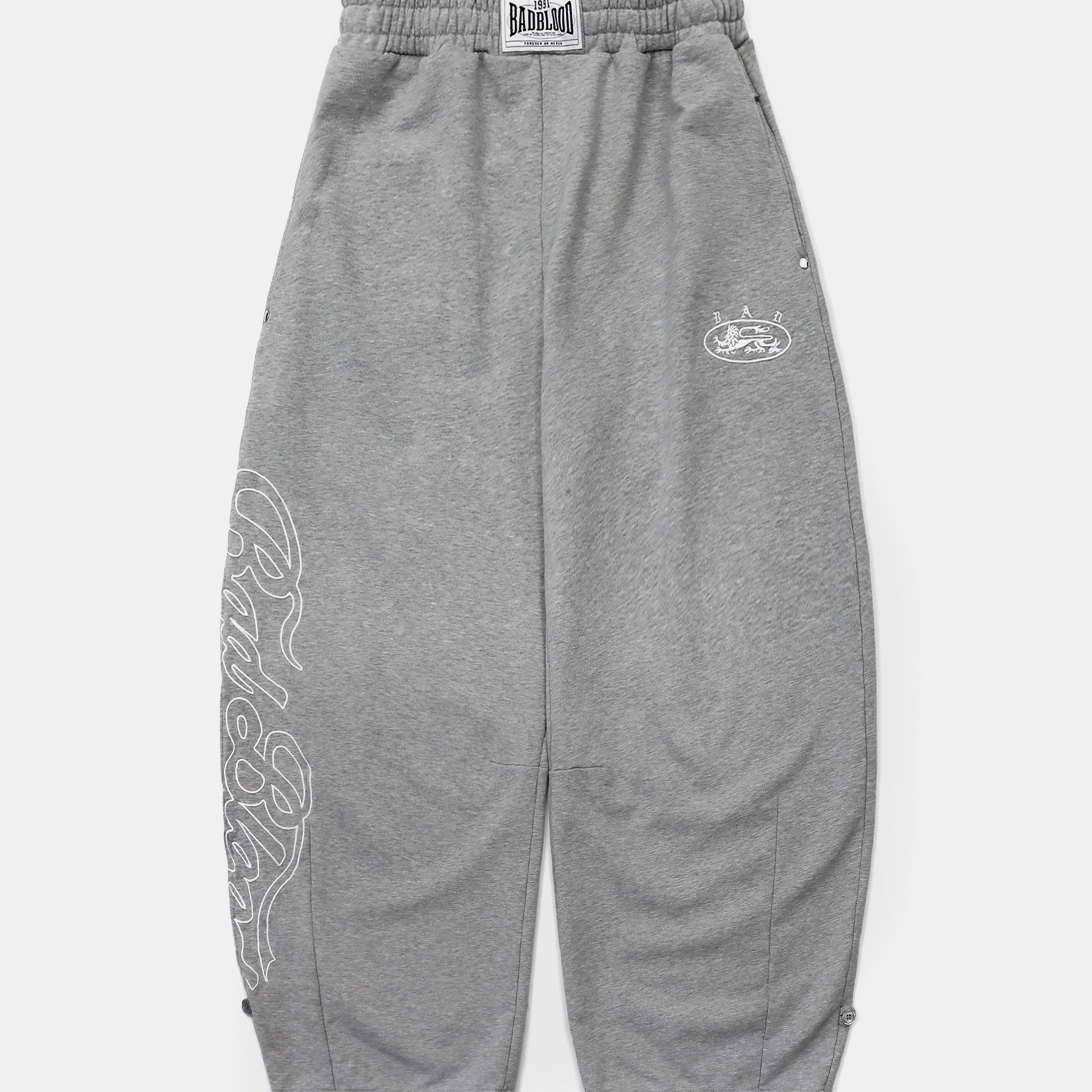 Badblood Mystic Capsule 2 Way Curved Jogger Trousers Grey