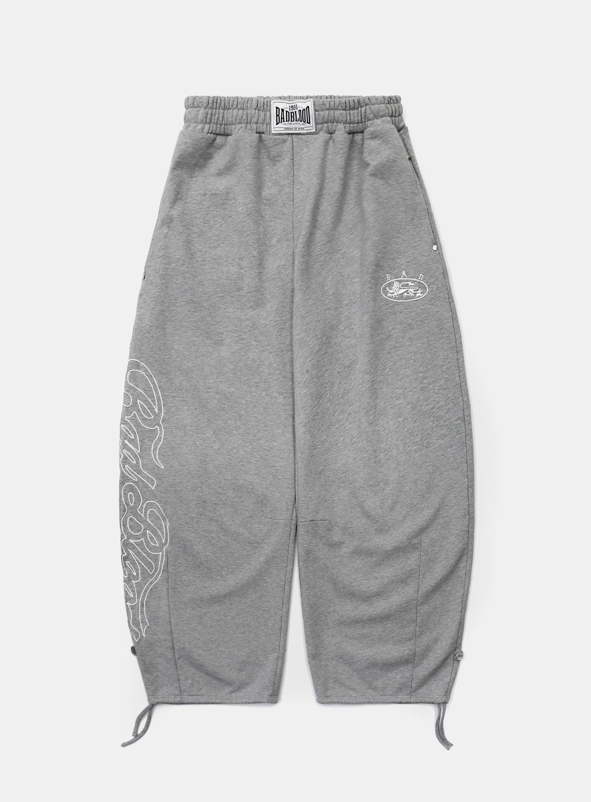 Badblood Mystic Capsule 2 Way Curved Jogger Trousers Grey