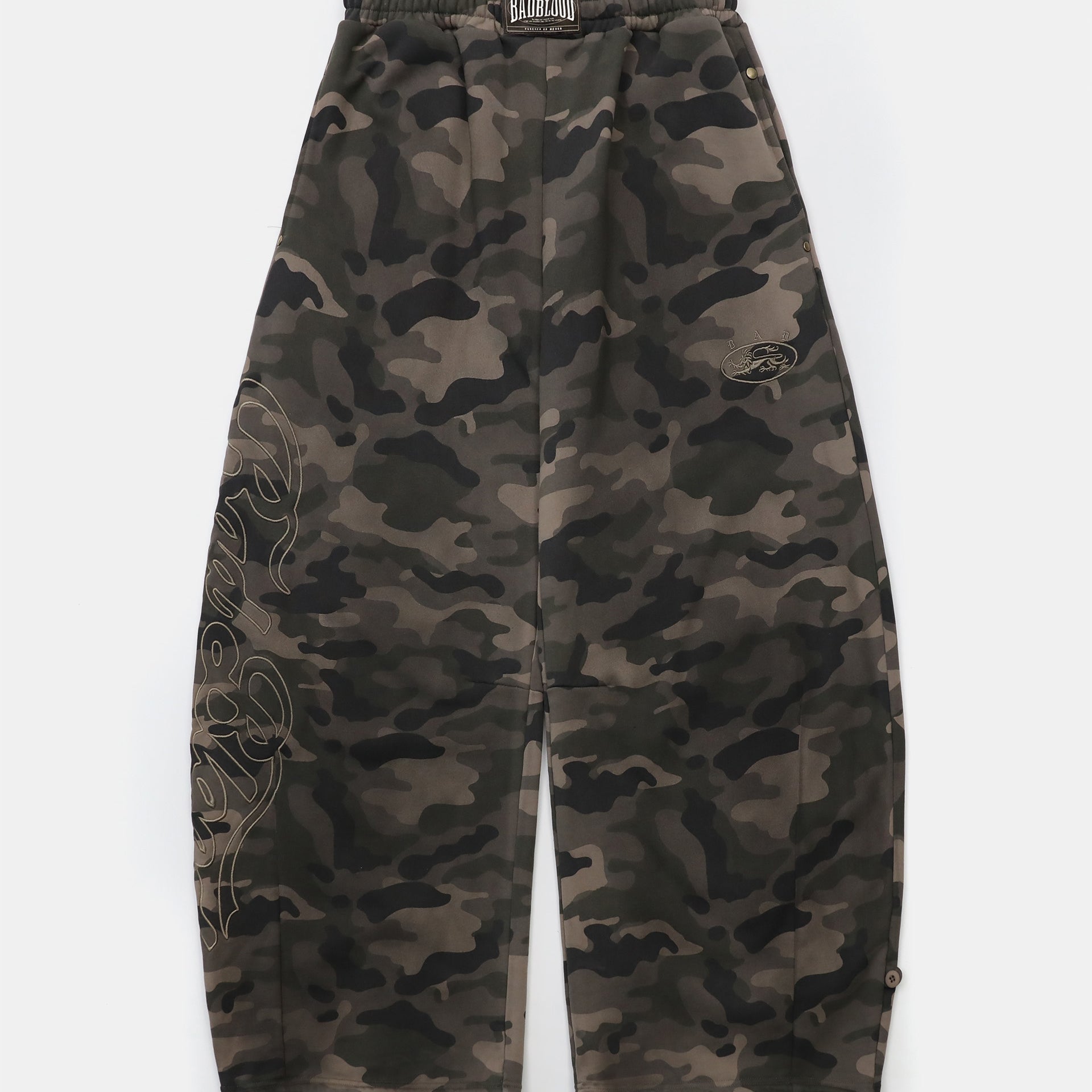 Badblood Mystic Capsule 2 Way Curved Jogger Trousers Dark Camo