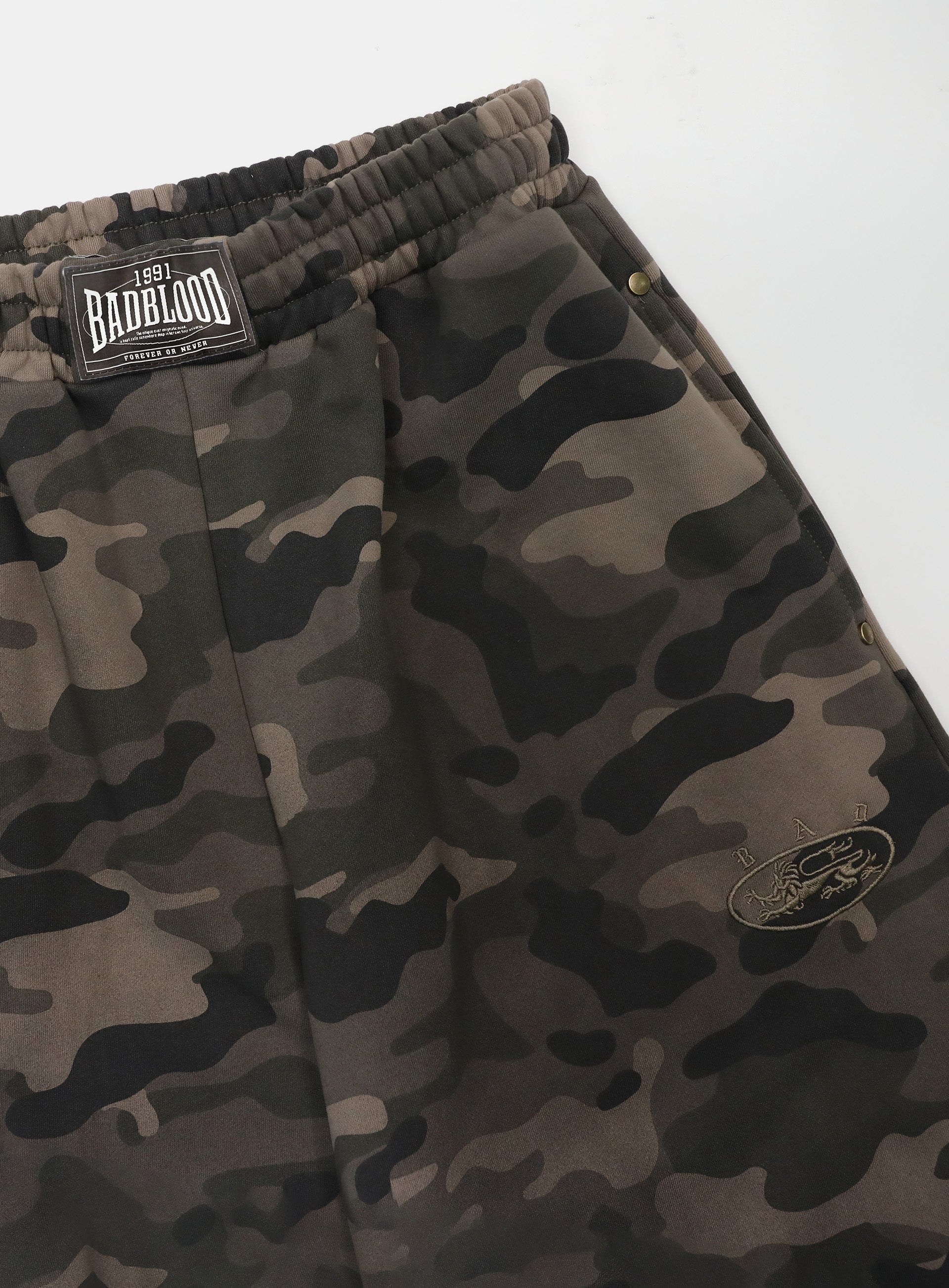 Badblood Mystic Capsule 2 Way Curved Jogger Trousers Dark Camo