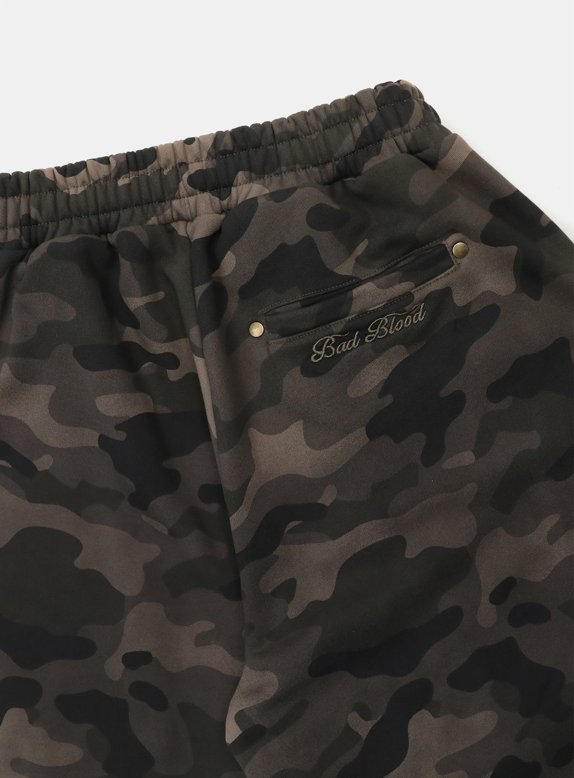 Badblood Mystic Capsule 2 Way Curved Jogger Trousers Dark Camo