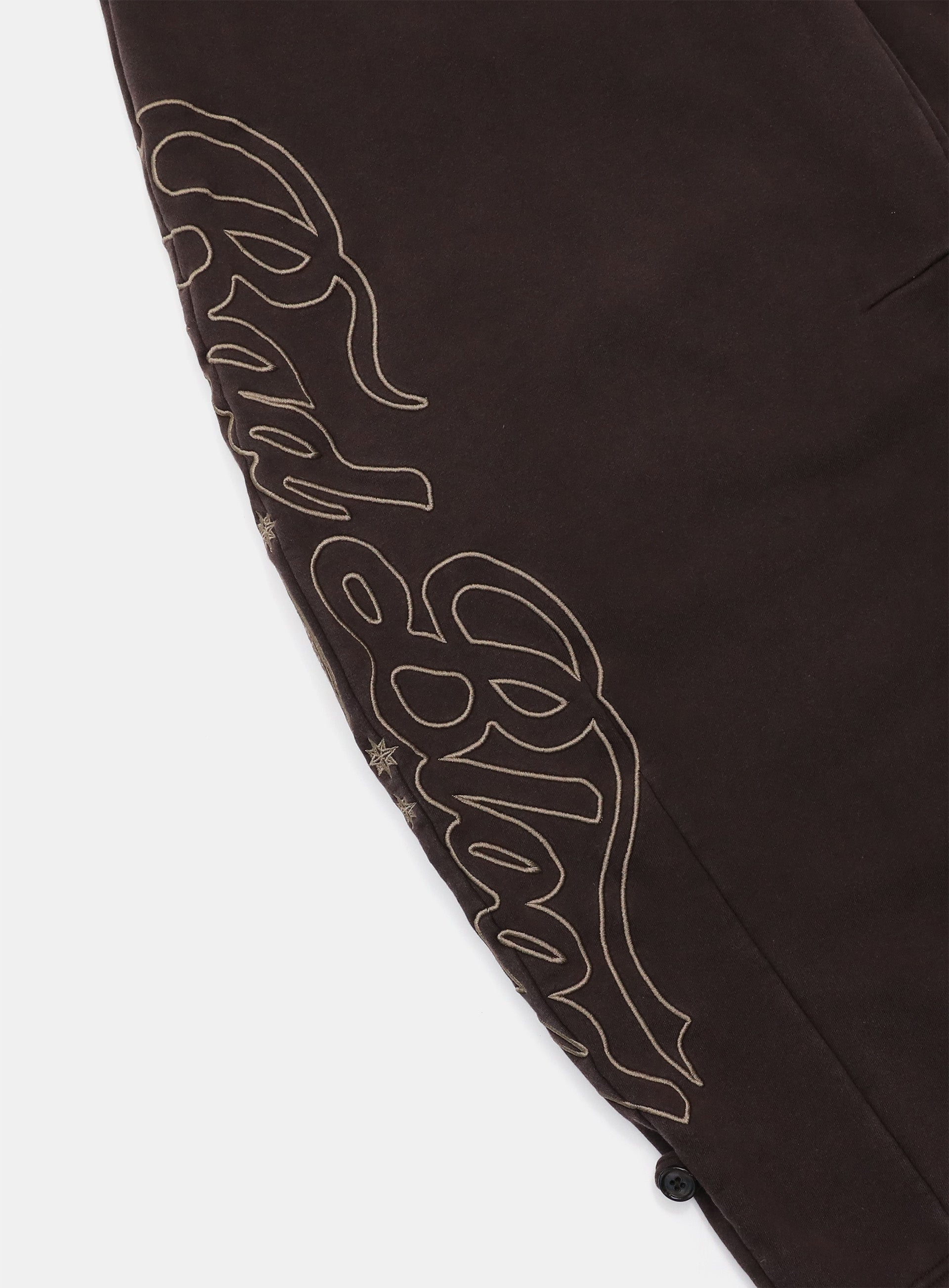 Badblood Mystic Capsule 2 Way Curved Jogger Trousers Brown