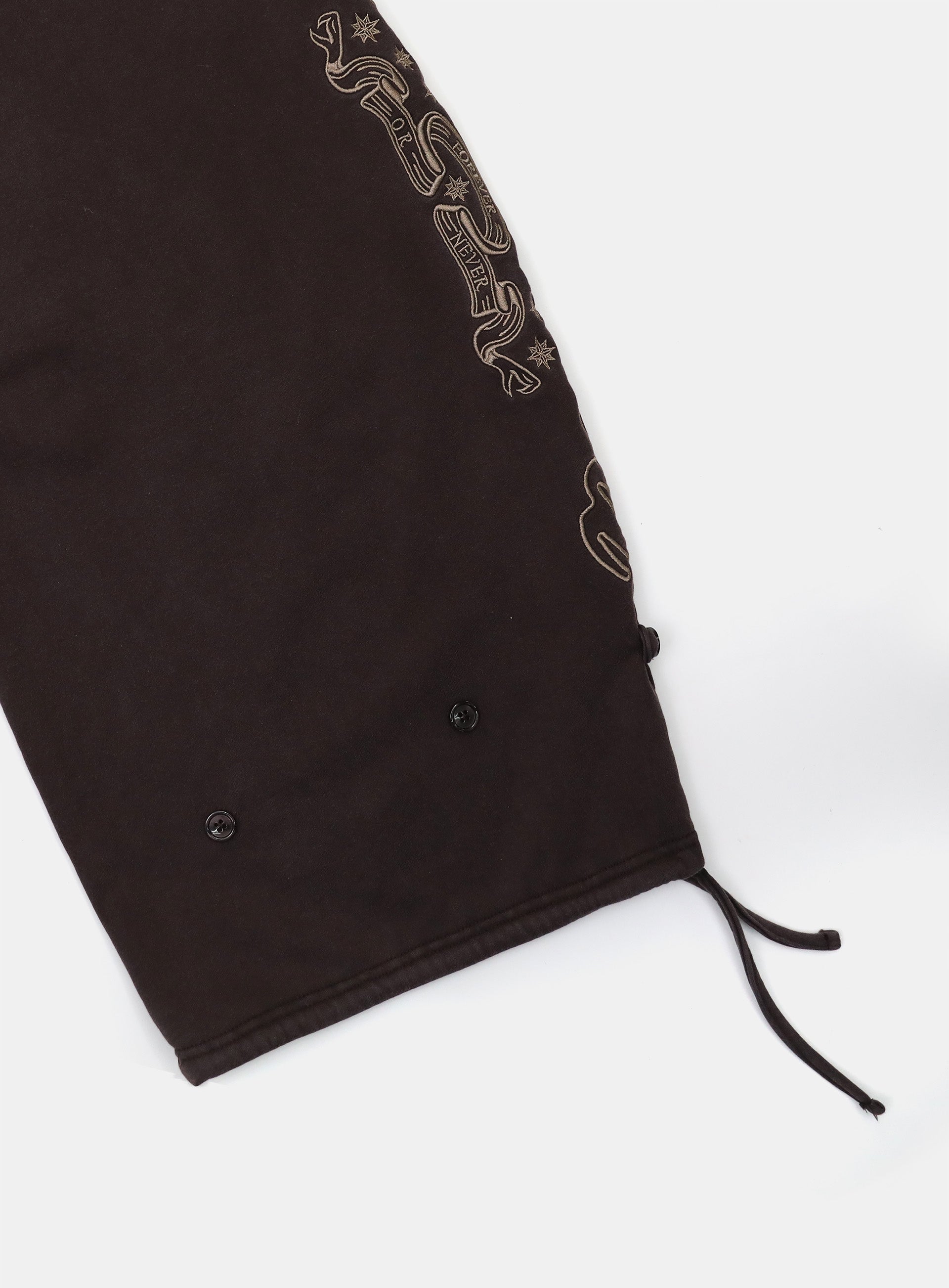 Badblood Mystic Capsule 2 Way Curved Jogger Trousers Brown