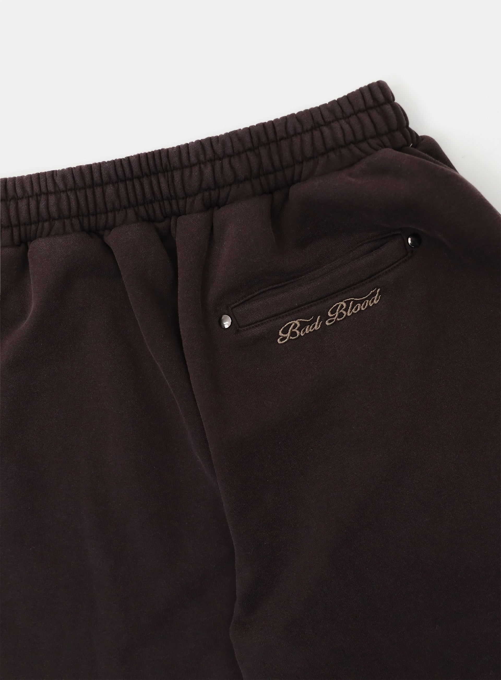 Badblood Mystic Capsule 2 Way Curved Jogger Trousers Brown
